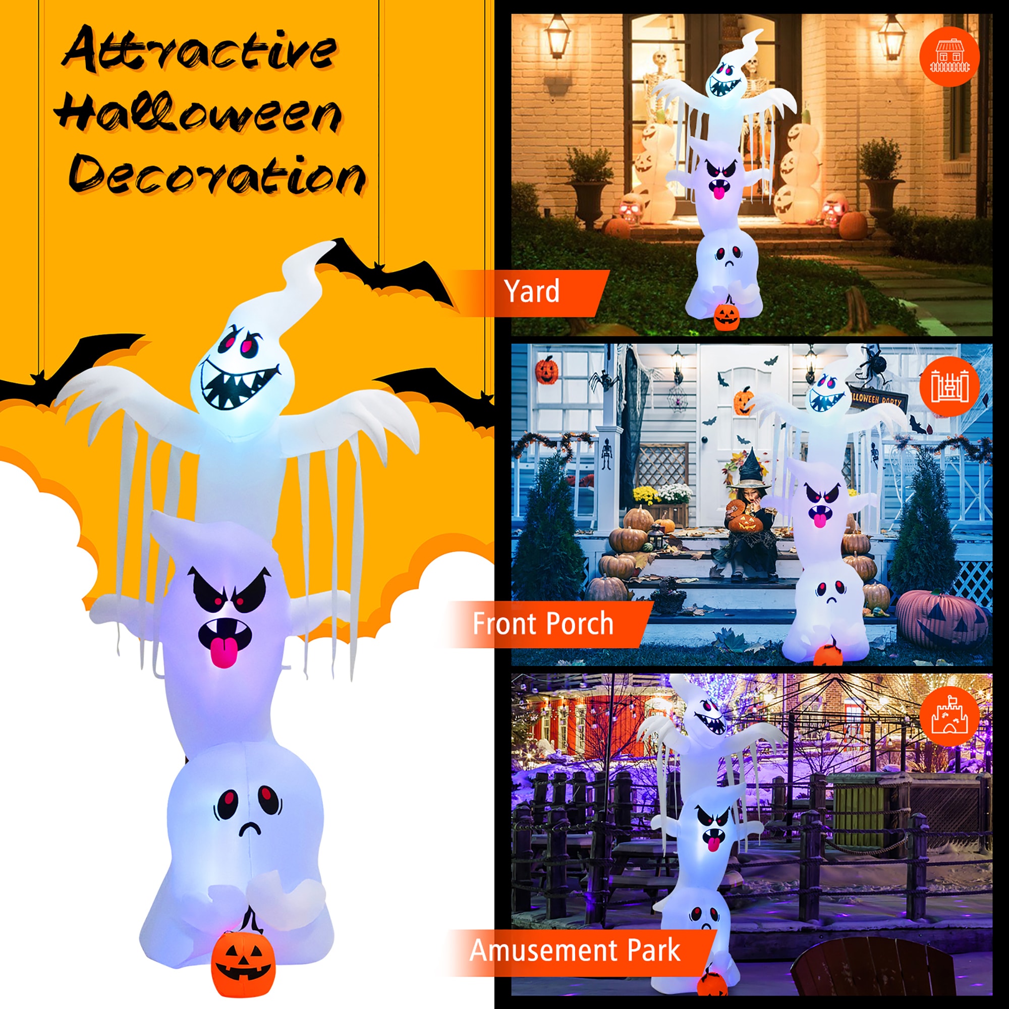 Costway CM23959US Outdoor-Halloween-Decor - View #7