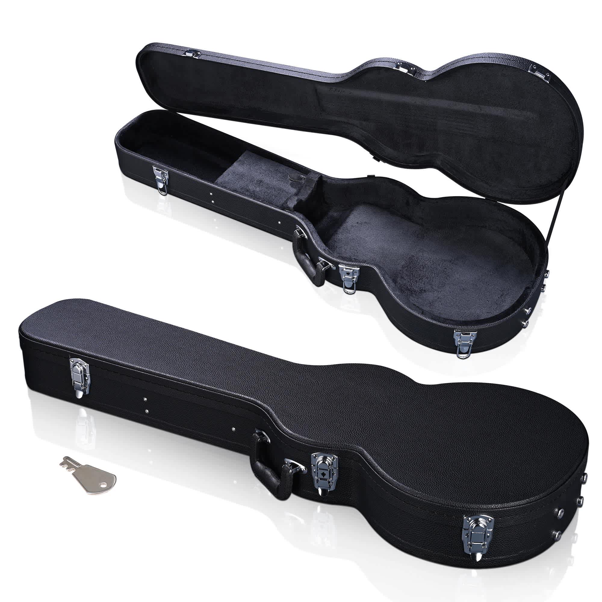 Yescom 28GHC003-E-LP-06-LO Electric Guitar Hard Case for LP Les Paul Style Electric Guitar Wooden Hard Shell Lockable