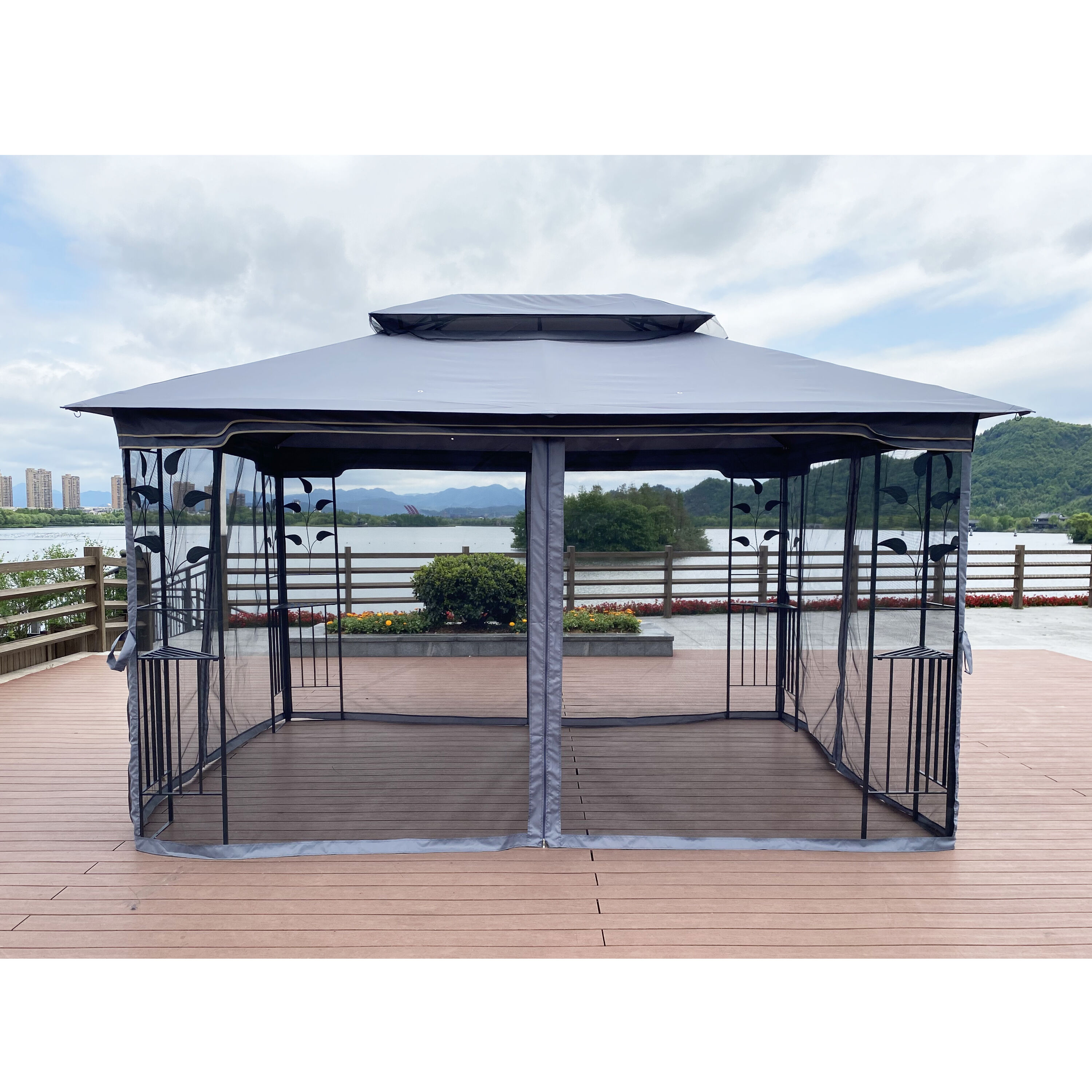 AAZJ BYO-42174 Wood-Resin-Gazebos - View #9