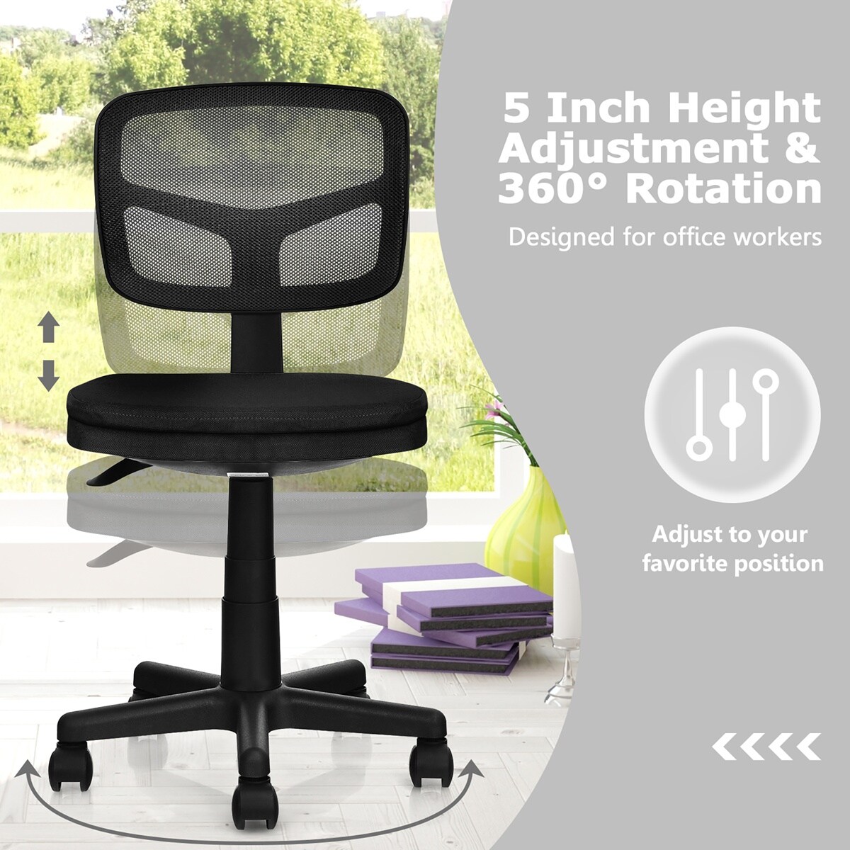 Costway HW67630DK Office-Chairs - View #9