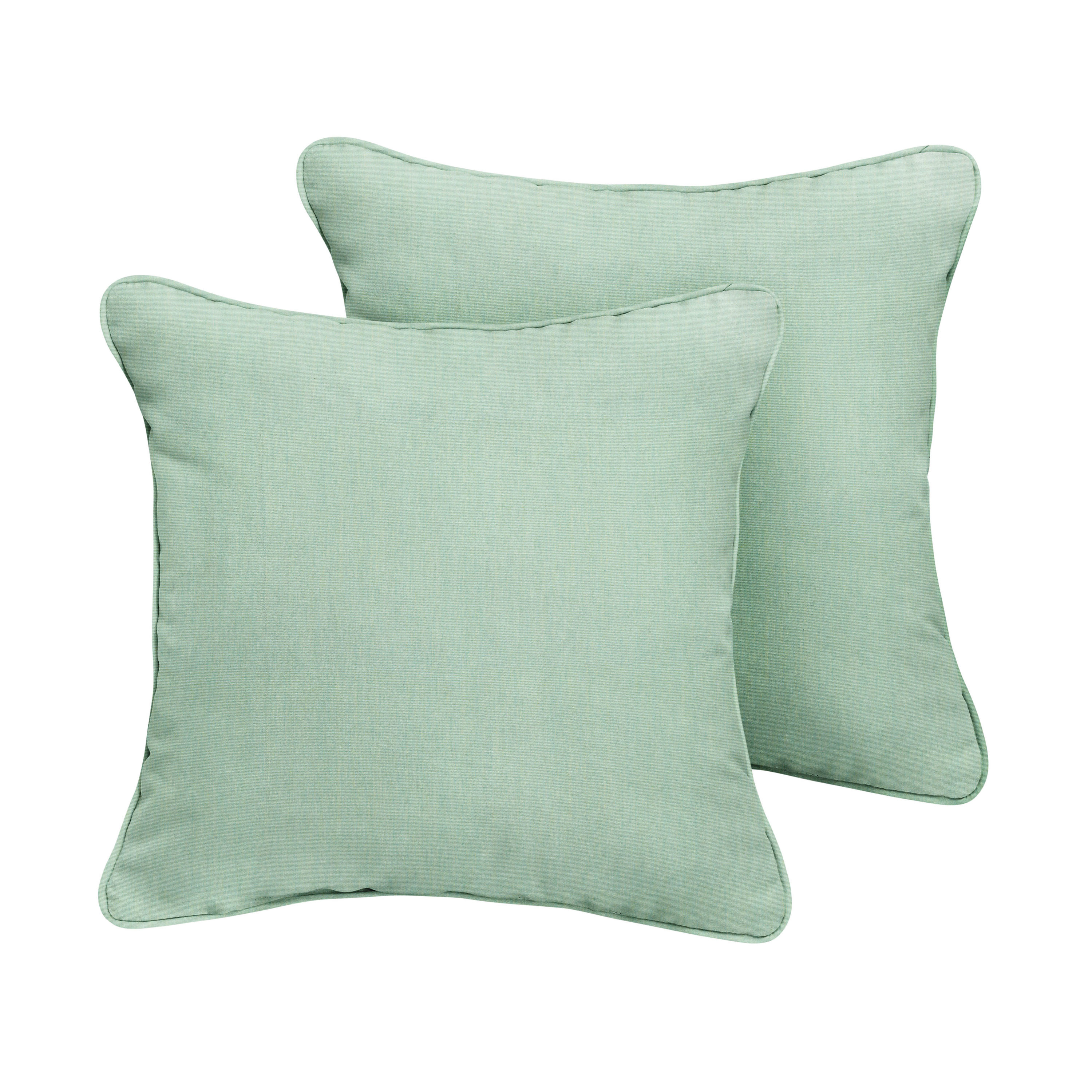 Dark green outdoor outlet pillows