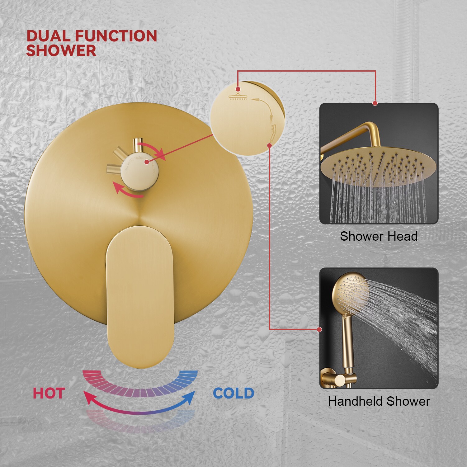 Pouuin VS-400S Showerhead-Bar-Panels - View #5