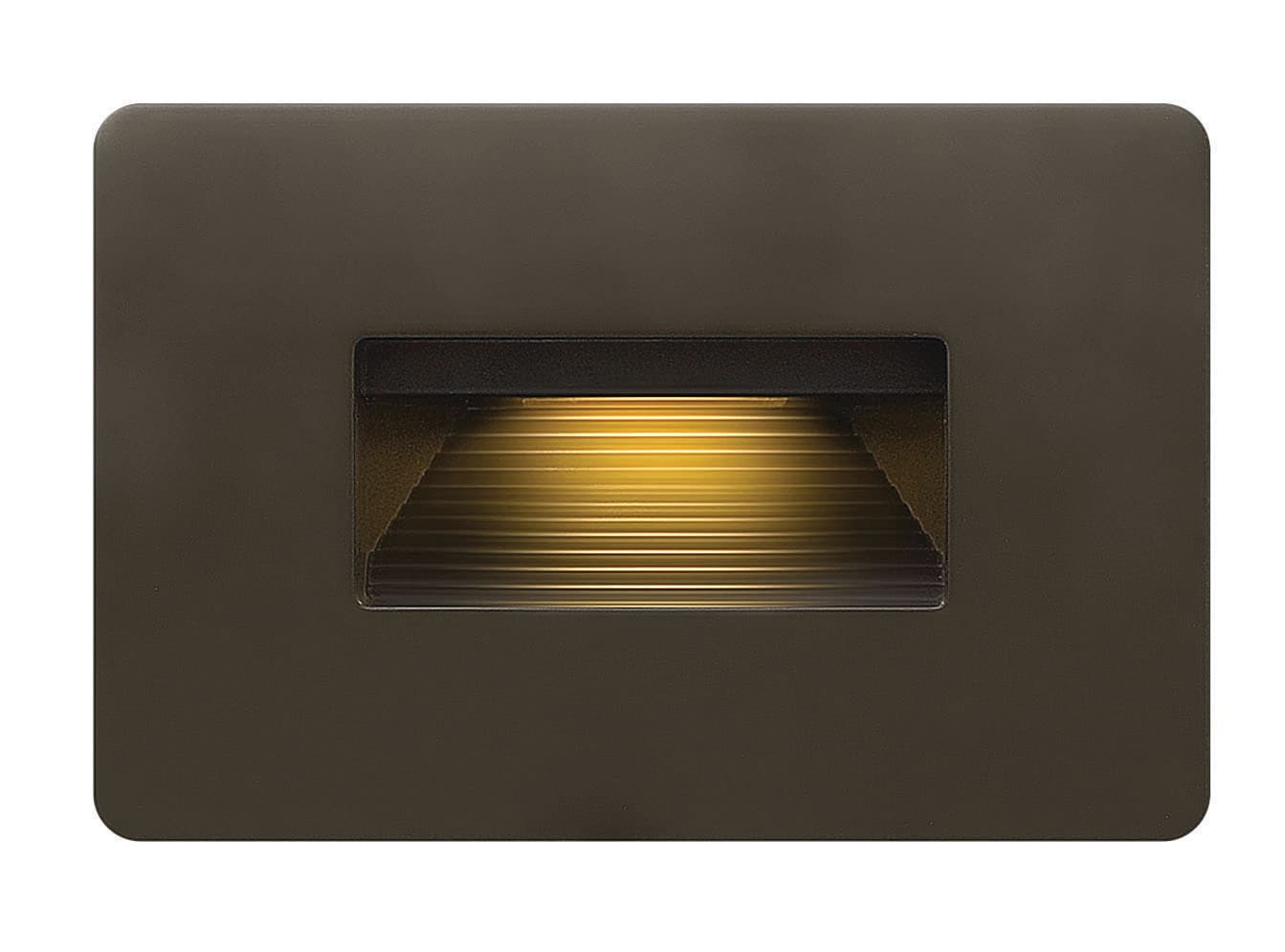 Hinkley 58508BZ3K 240 -Lumens 20 -Watt Bronze Line voltage Hardwired LED Outdoor Step and Stair light 3000-K