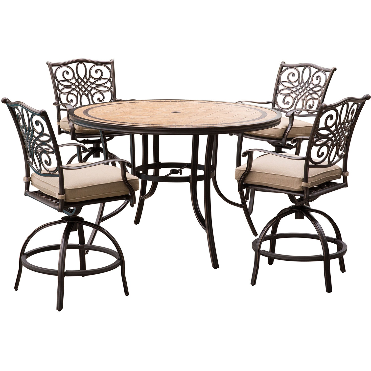 Hanover MONDN5PCBR-C Patio-Dining-Sets - View #2