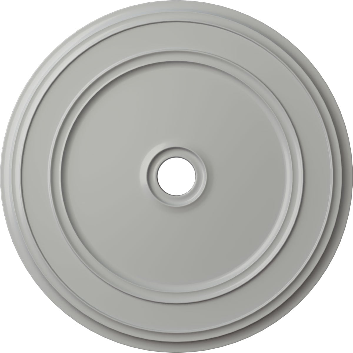 Ekena Millwork CM41CLFRF Classic 41.125-in W x 41.125-in L Painted Frost Polyurethane Whole Ceiling Medallion