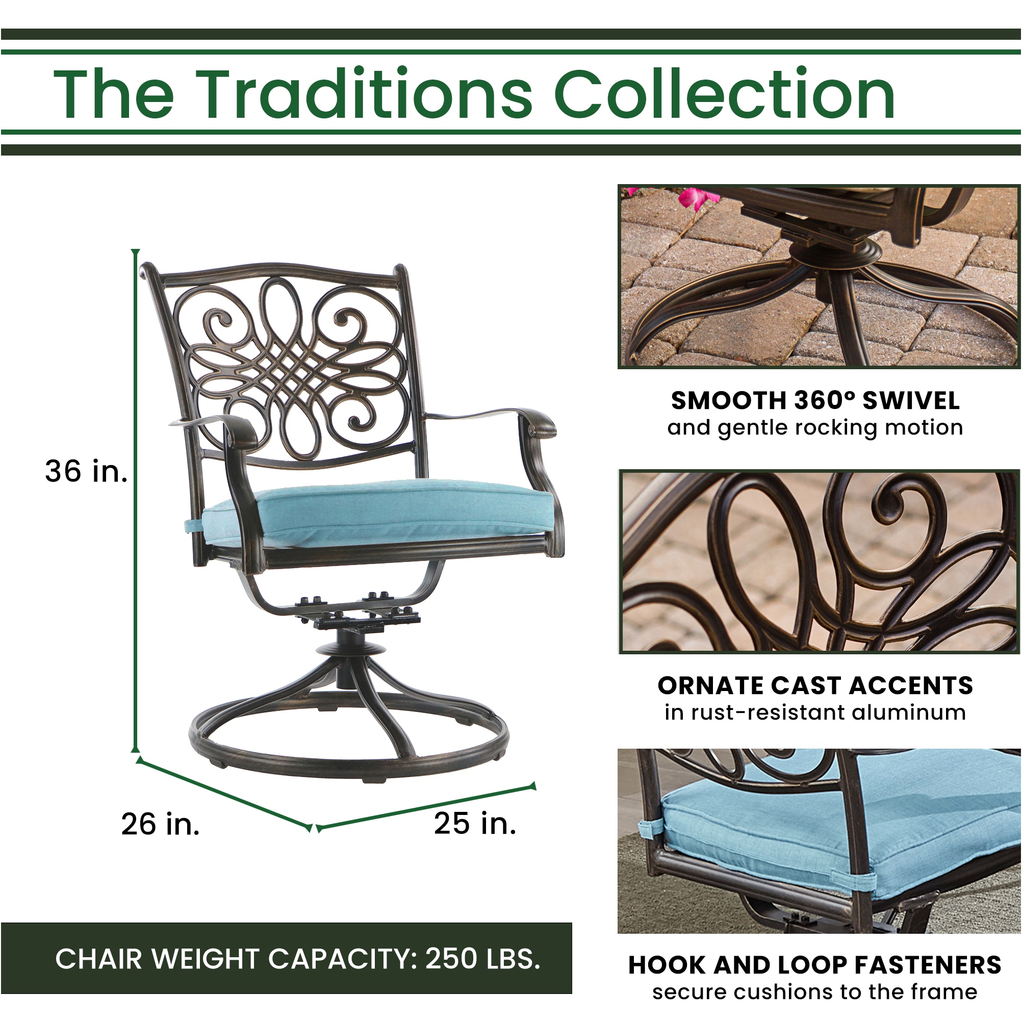 Hanover TRADDN9PTFSW8-SU-B Patio-Dining-Sets - View #4