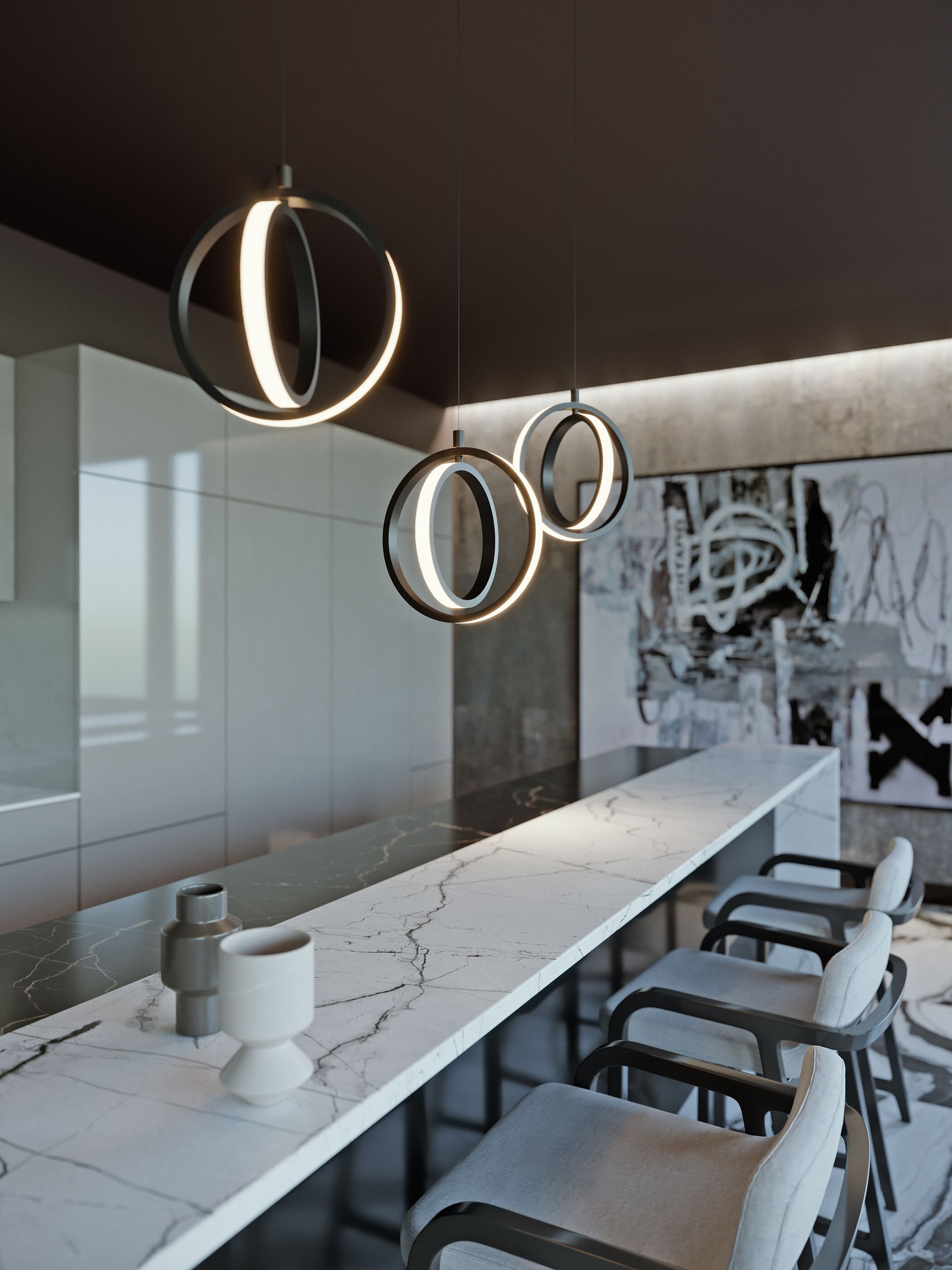 AFX LCKP09L30D1SBLNR3 Pendant-Lights - View #4