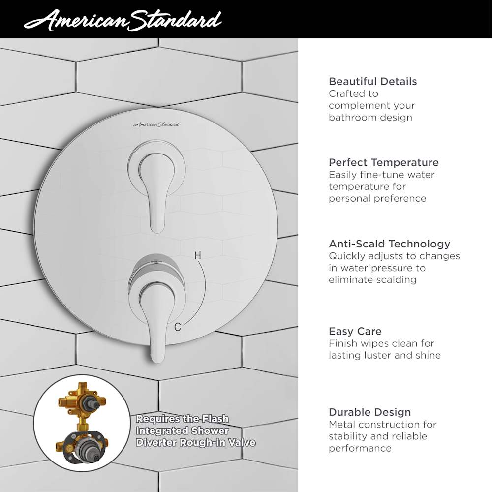 American Standard TU105740.243 Bath-Shower-Facc - View #3