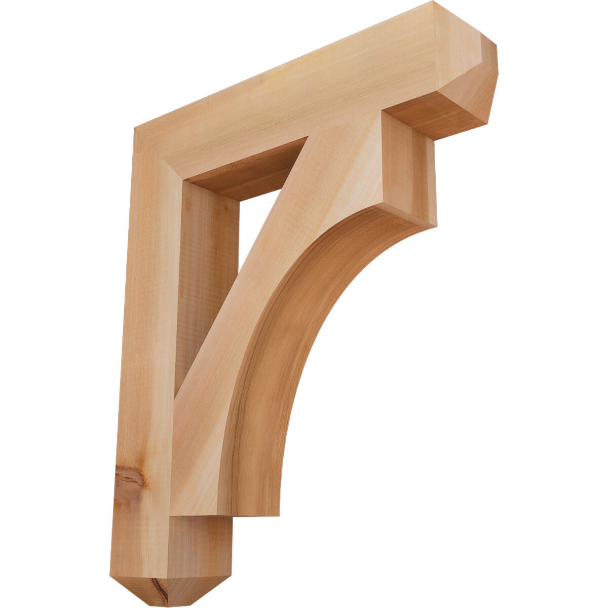 Ekena Millwork BKT04X20X24WTL04SWR Westlake craftsman smooth 3-1/2-in x 20-in x 24-in Western red cedar Brown Wood Standard bracket