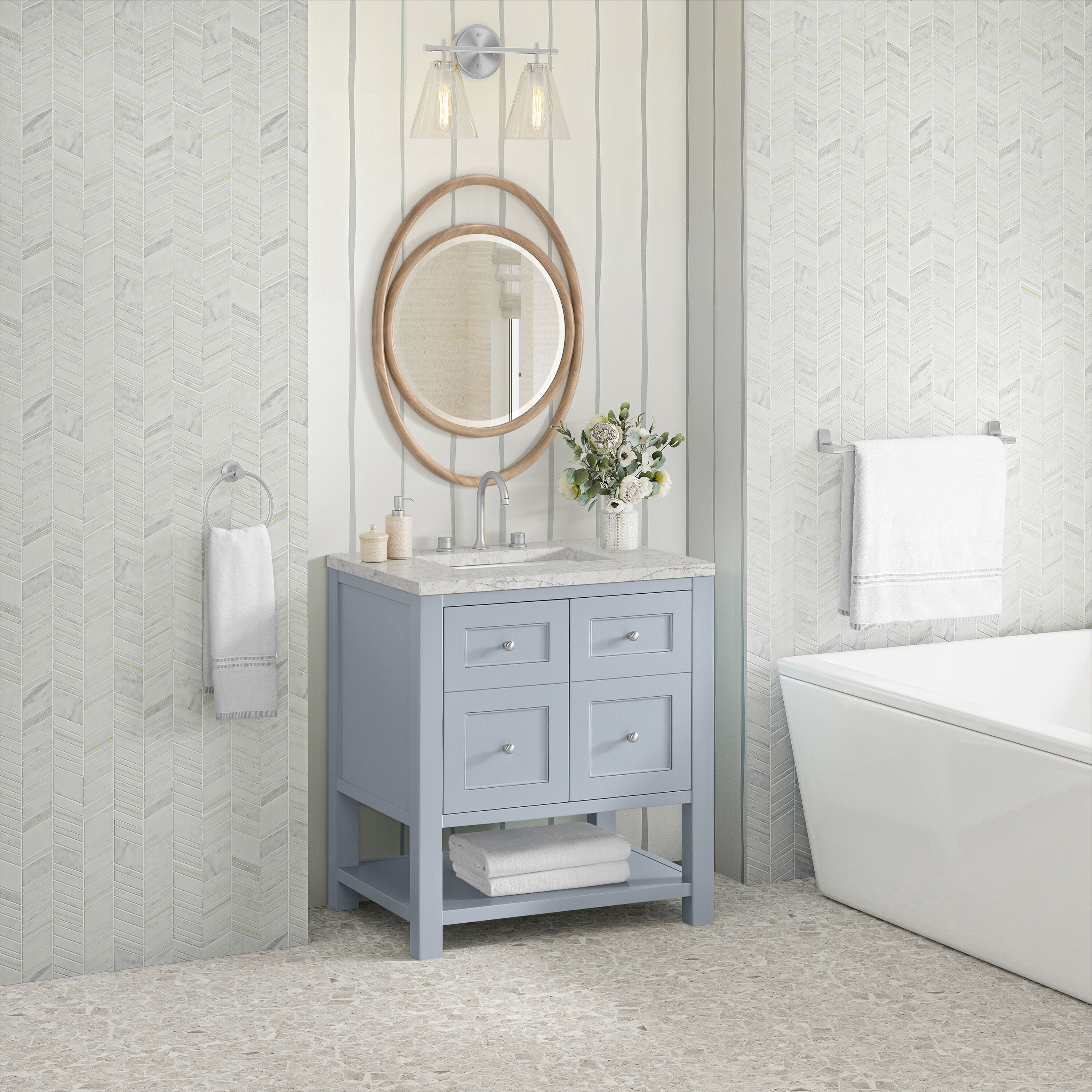 James Martin Vanities 330-V30-SRB-3EJP Bath-Vanity-Combo - View #4