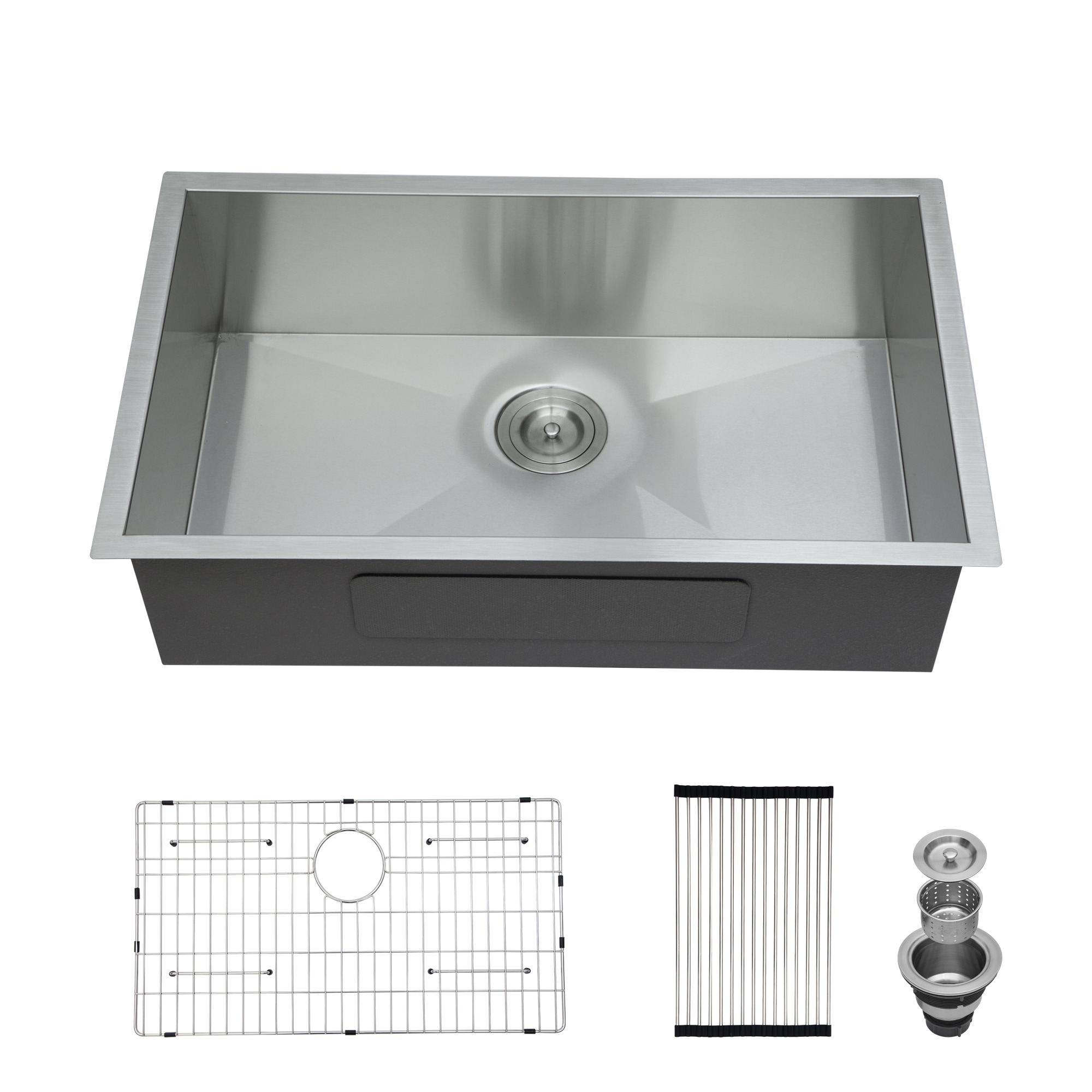 Tatayosi 30 inch Undermount Sink 30x18x9 inch Undermount Stainless Steel Kitchen Sink 16 Gauge 9 inch Deep Single Bowl Kitchen Sink Basin