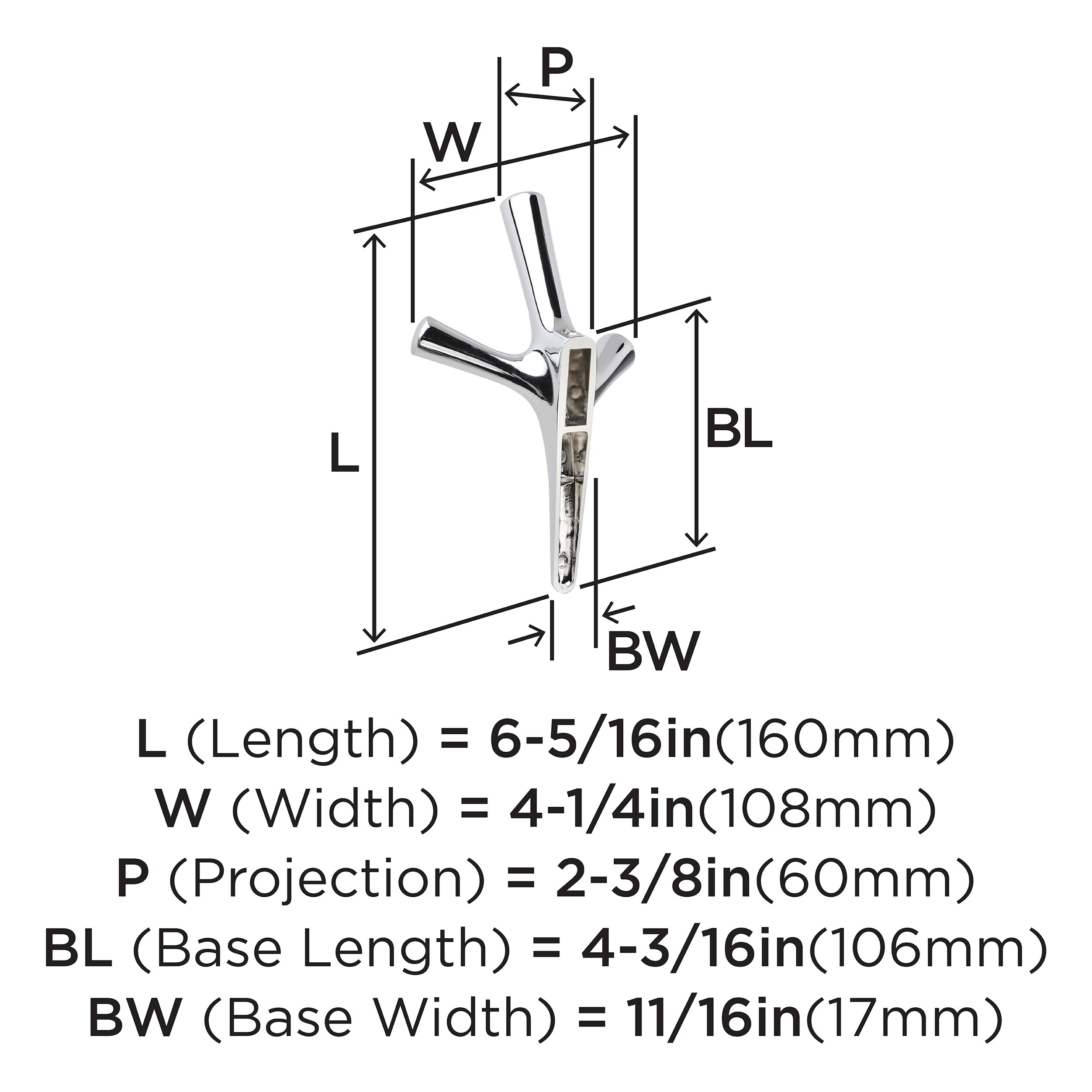 Amerock HBX3701626 Decorative-Wall-Hooks - View #4