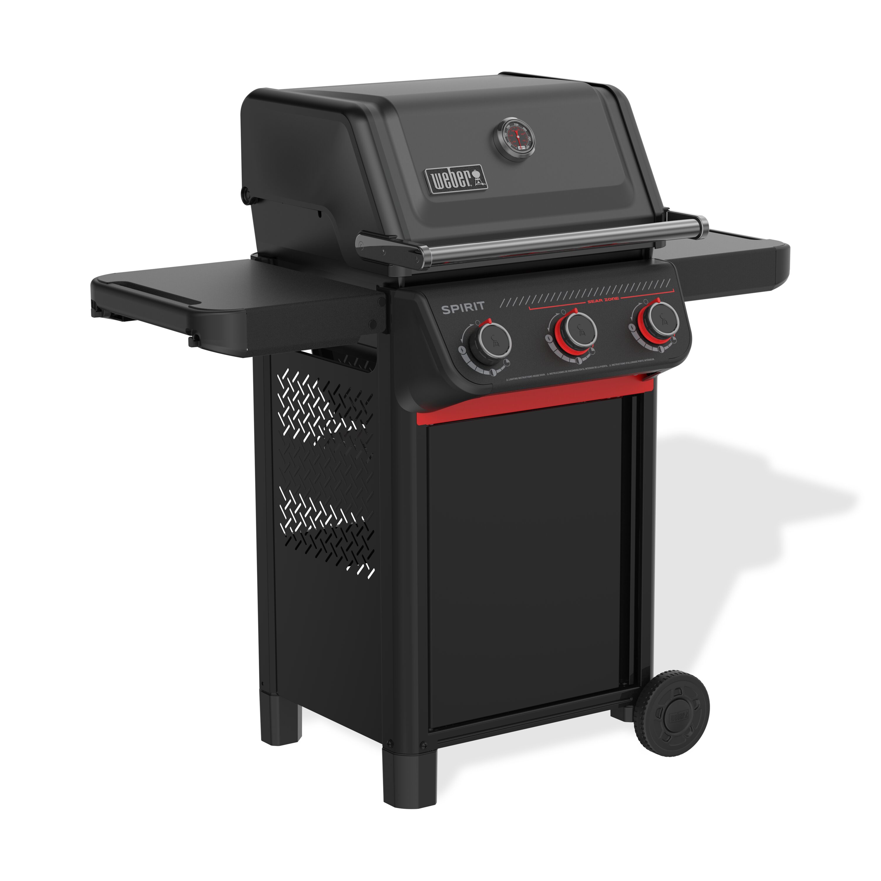 Weber Spirit Stealth Matte Black 3 -Burner Liquid Propane Gas