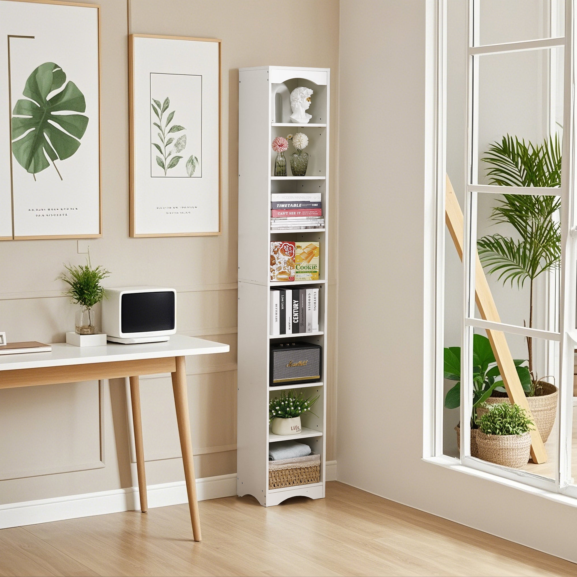Vecelo LOE-B22-WHT bookcases - View #2