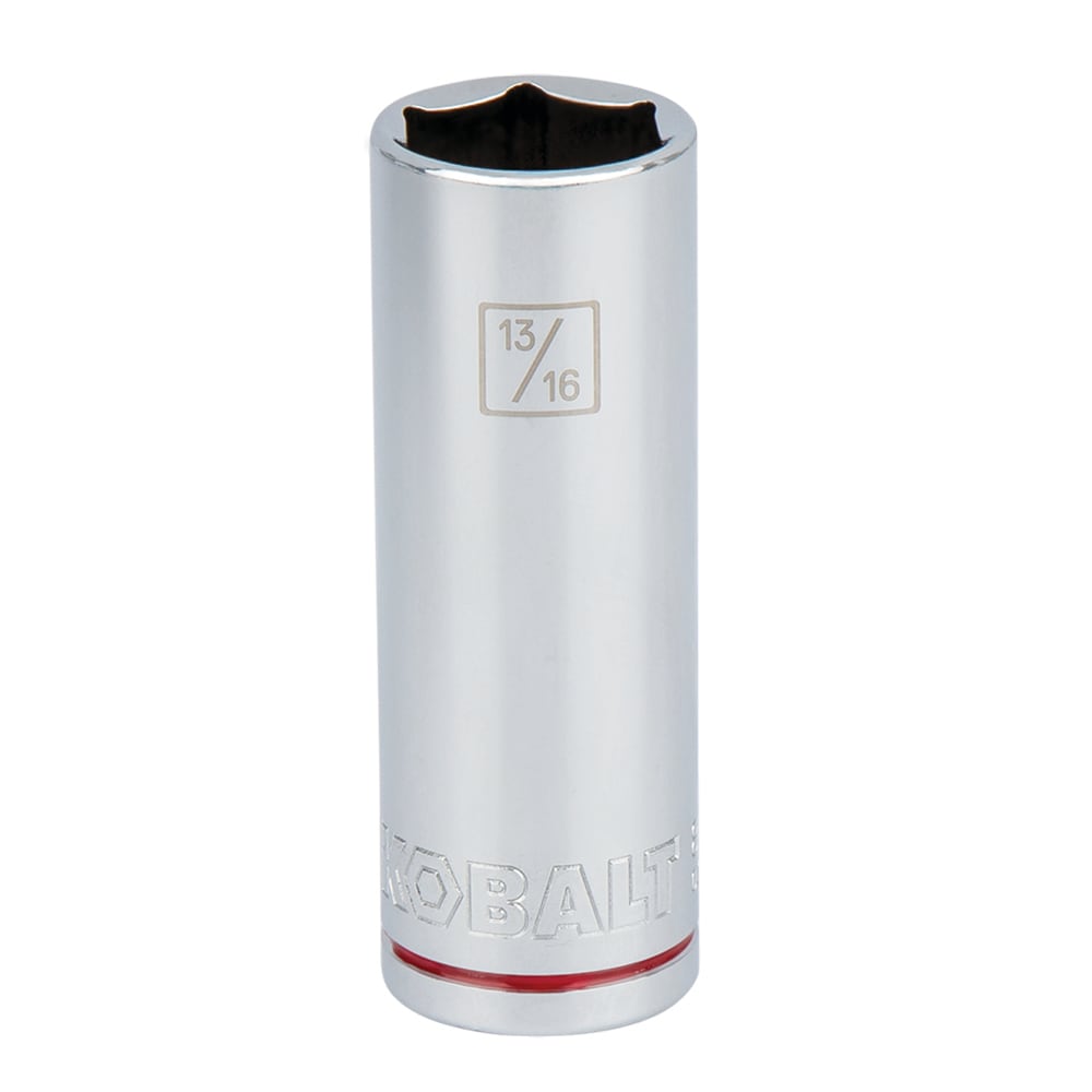 Kobalt 80812 1/2-in Drive Standard (SAE) 13/16-in Deep Socket