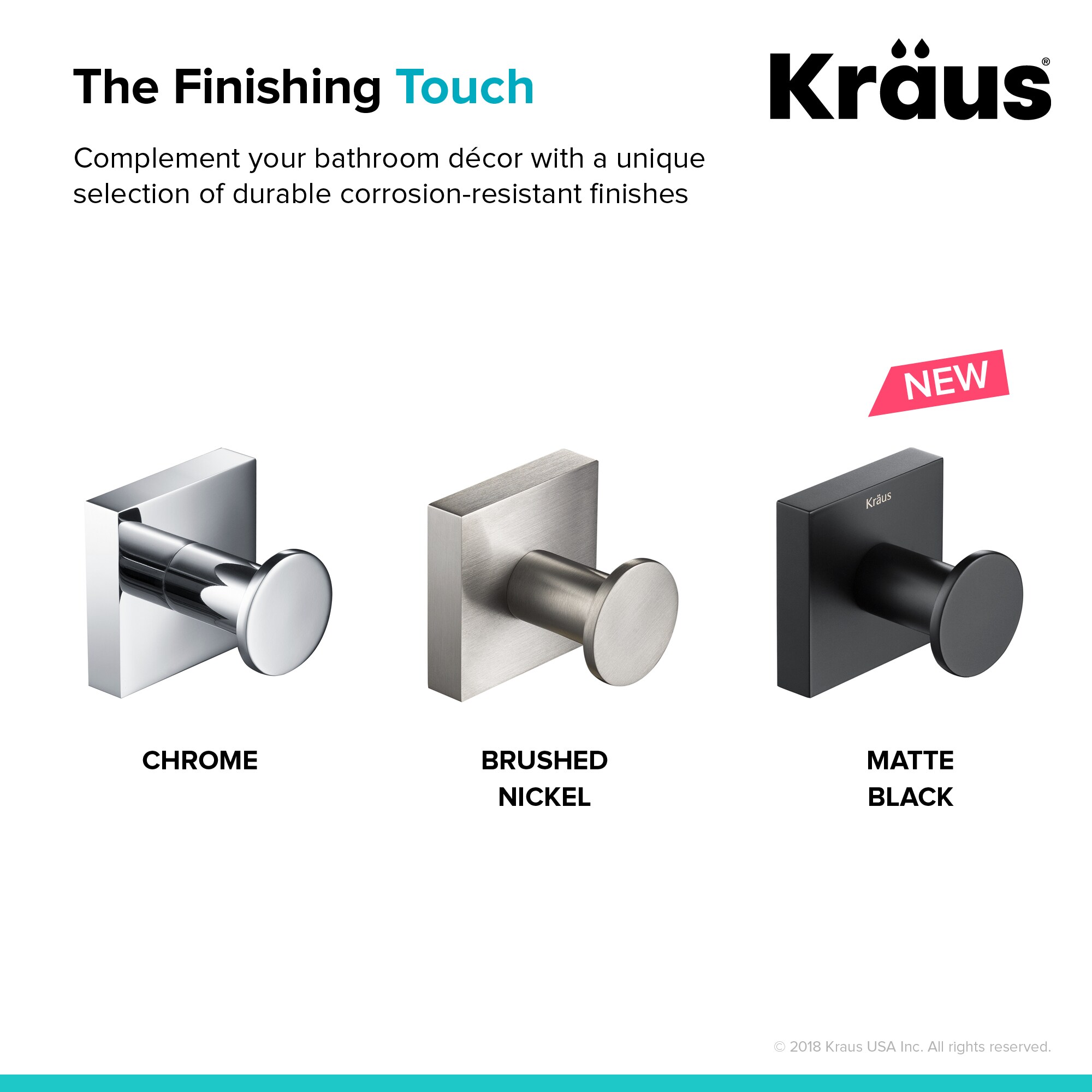 Kraus KEA-17701MB Robe-Hooks - View #6