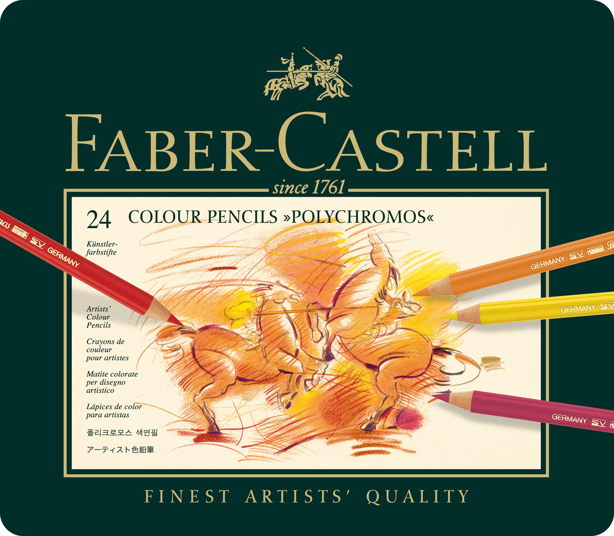 Faber-Castell Do Art Watercolor Pencil Art Kit- Pine Wood- Adult Size- 10  Watercolor EcoPencils- Instruction Booklet