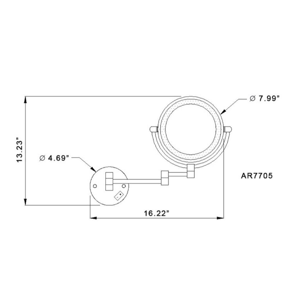 Nameeks NMKS AR7705-CR-3X Makeup-Mirrors - View #3
