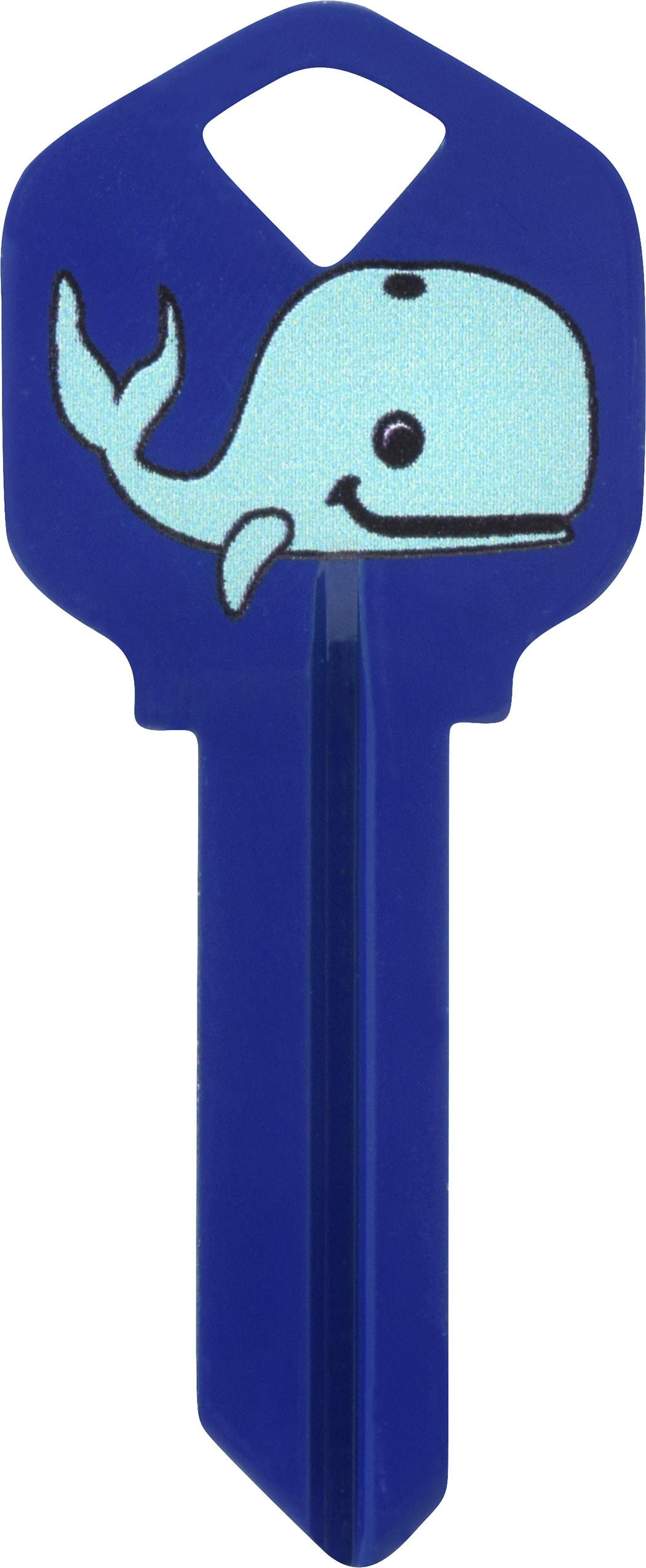 Hillman 88988 Whale Decorative Key Brass House/Entry Key Blank