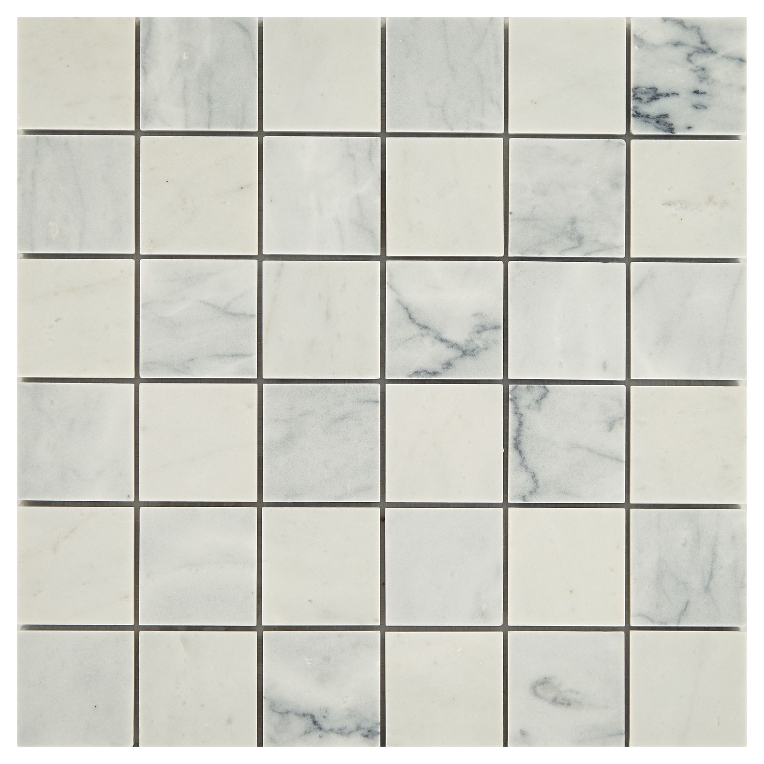 American Olean Genuine Stone Refined White 11-in x 11-in Honed
