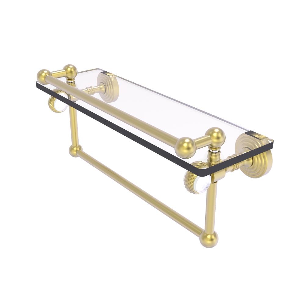 Allied Brass PG-1TBT-16-GAL-SBR Pacific Grove Satin Brass Wall mount Bathroom Shelf ( 16-in x 6.8-in x 5-in )