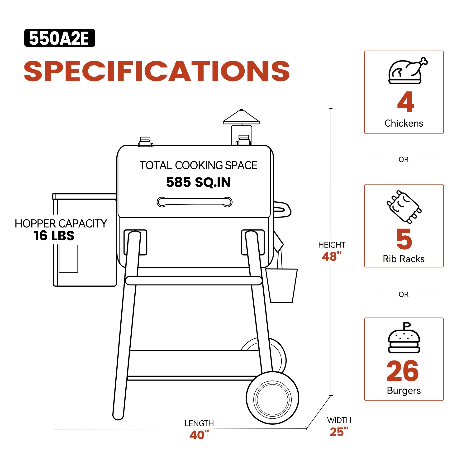 Z GRILLS ZPG-550A2E Pellet-Grills - View #10