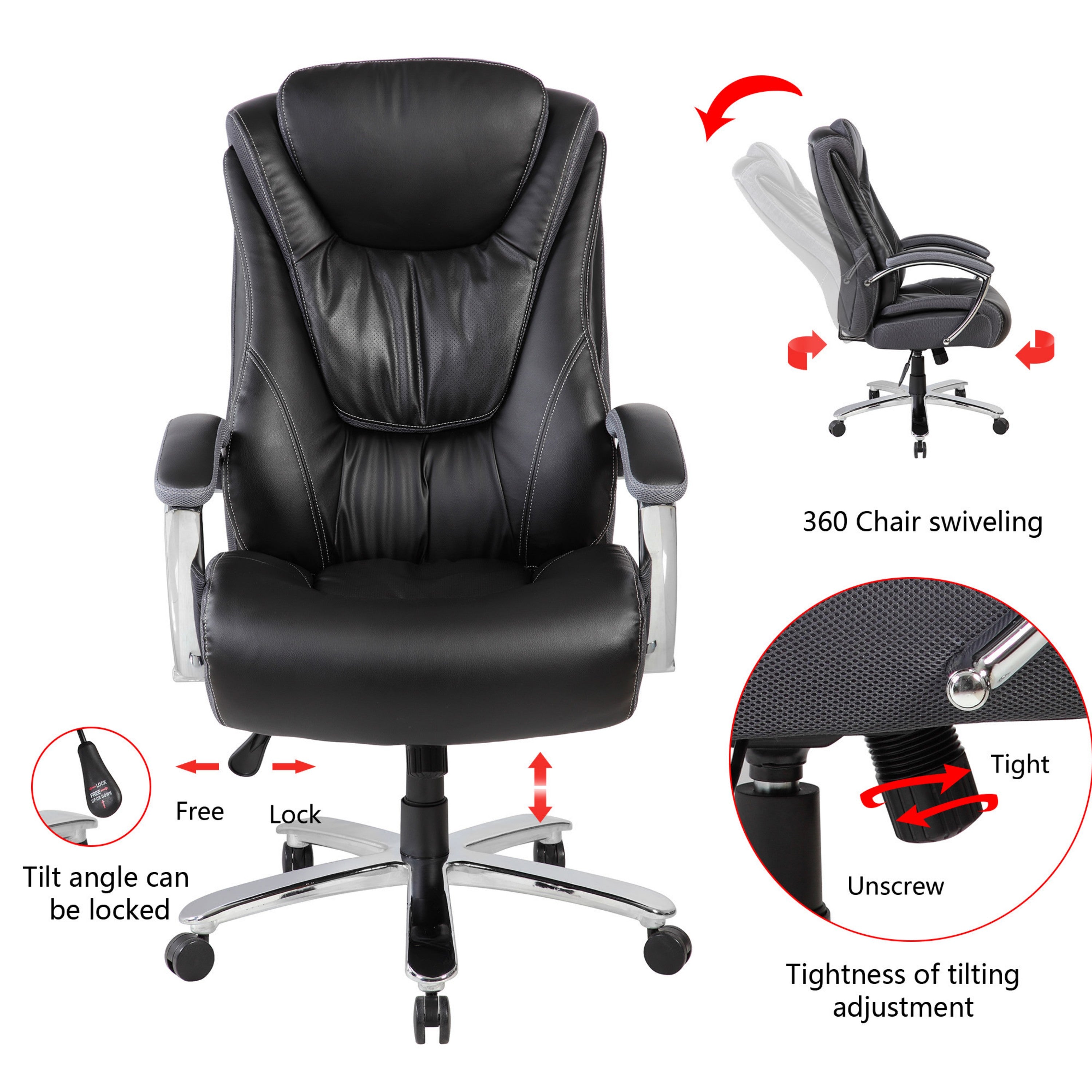 Boyel Living BL-ZJ322773BK Office-Chairs - View #5