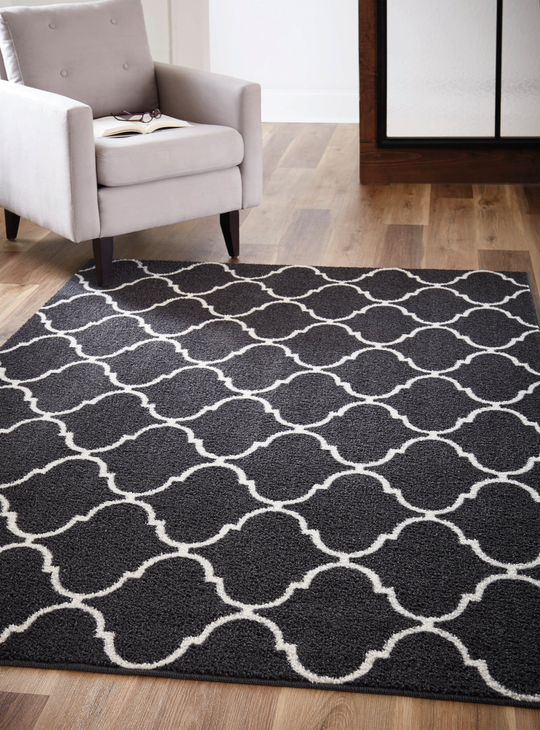 Jazline Light Grey Machine Washable Area Rug Union Rustic Rug Size: Rectangle 6'3 x 9