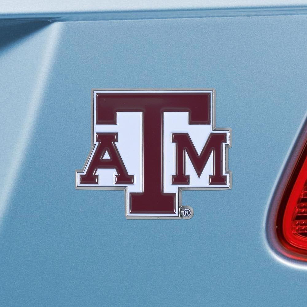 Texas A&M Aggies Metallic Freeform Logo Auto Emblem