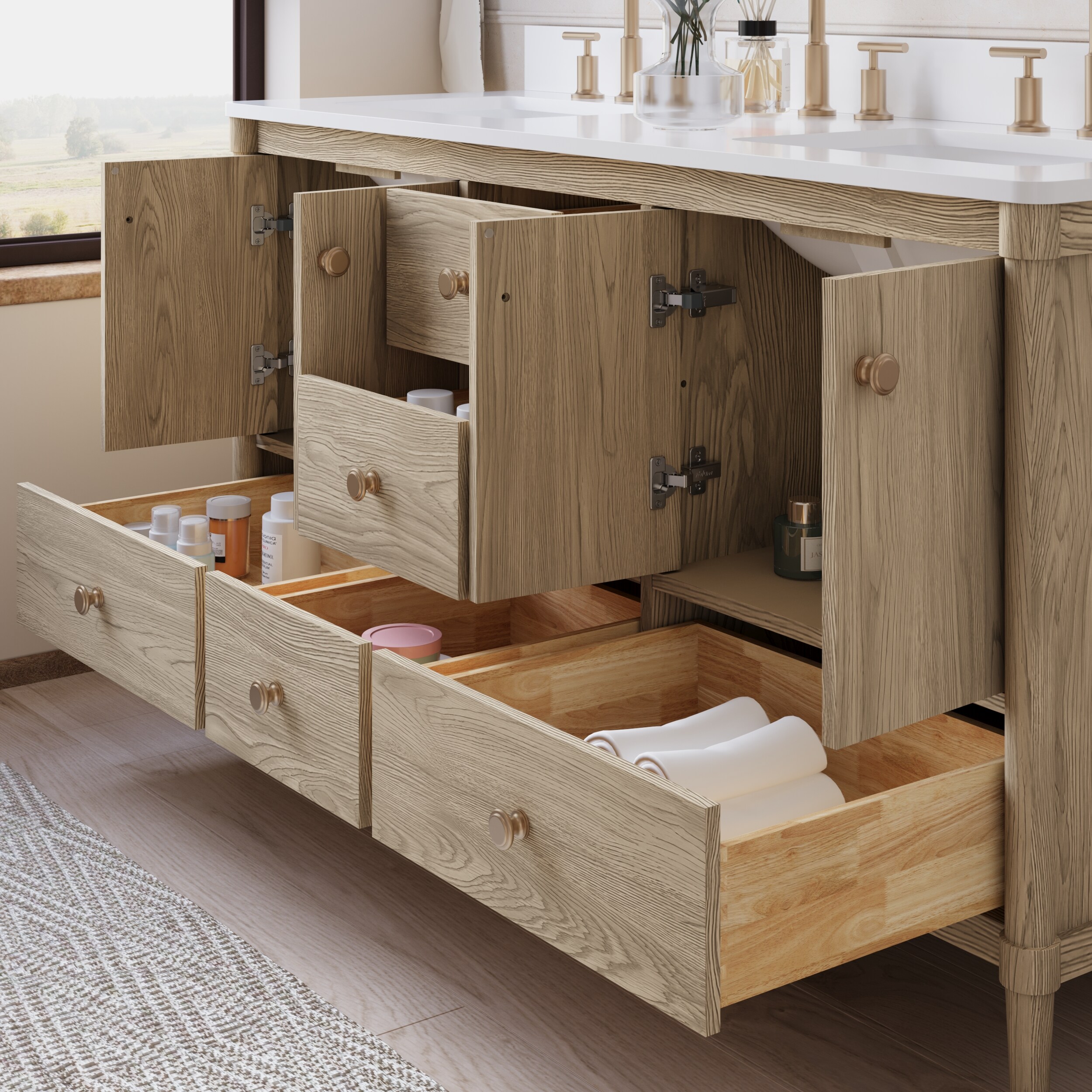 WELLFOR EX-VEBV48BU Bath-Vanity-Combo - View #5