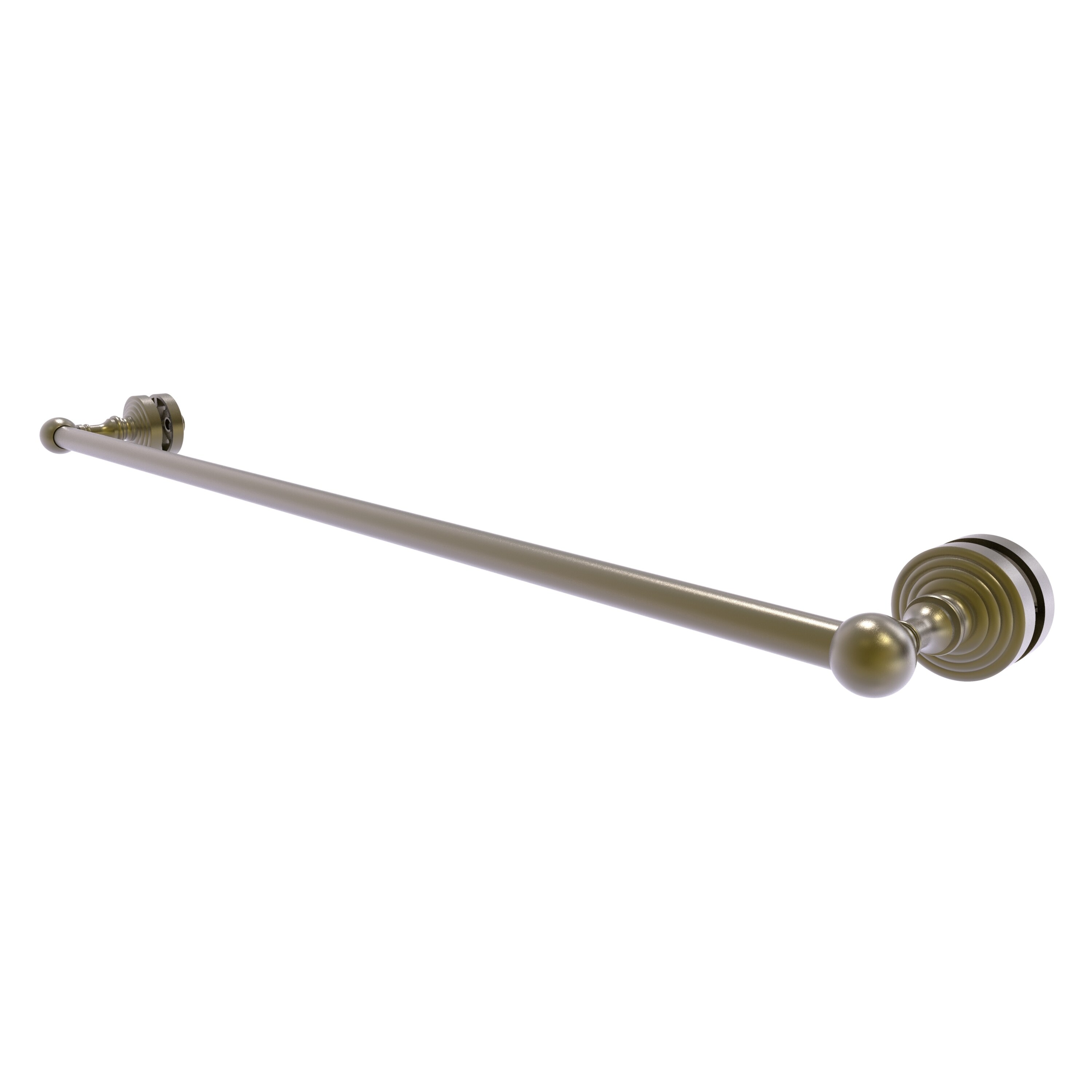 Allied Brass WP-41-SM-30-ABR Waverly Place 30-in Antique Brass Wall mount Single Towel Bar