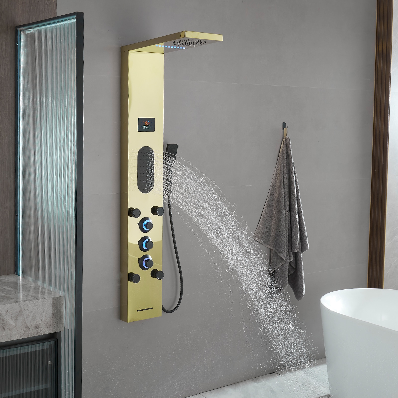 BWE YTP26-BGK Showerhead-Bar-Panels - View #5