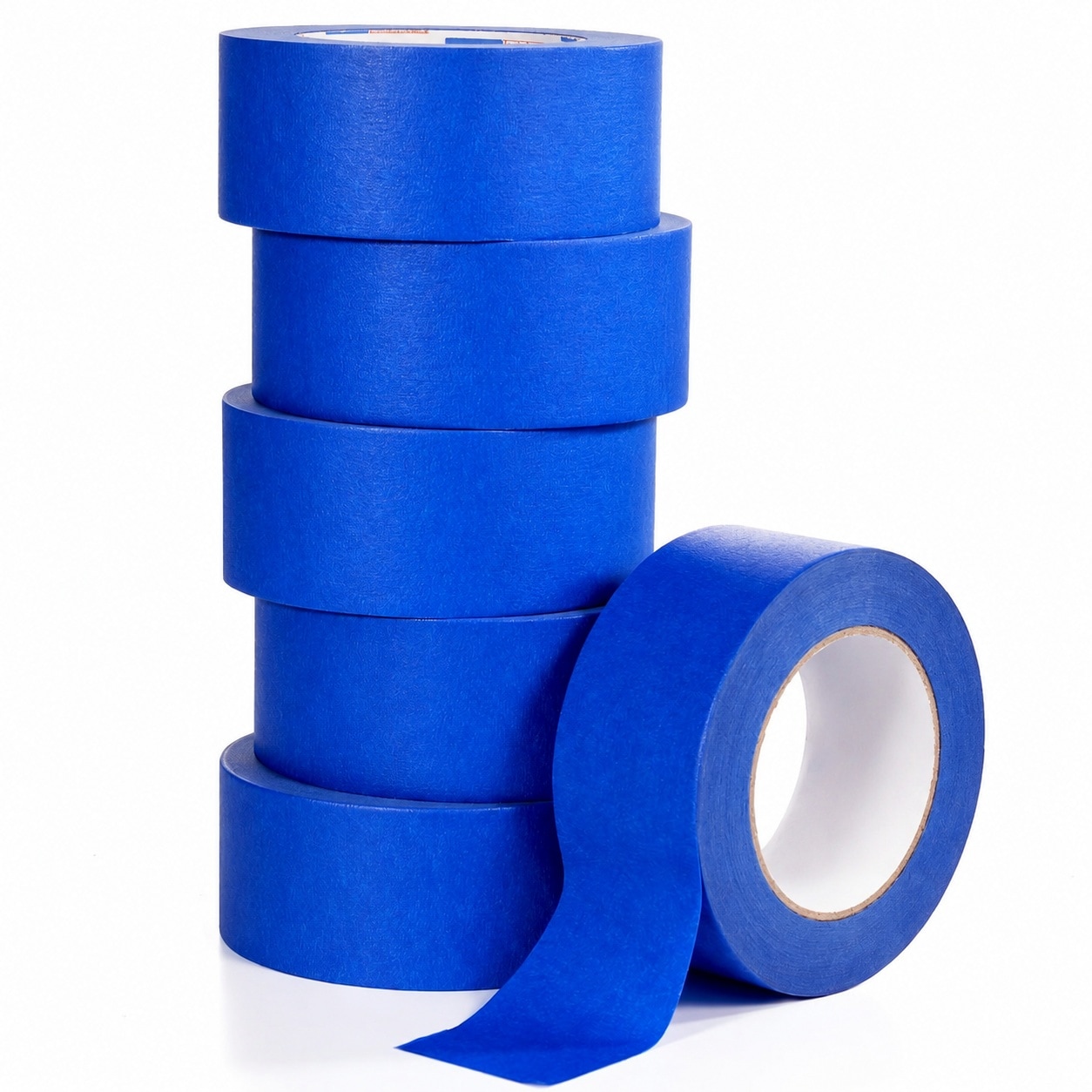 Lukvuzo  Blue Painters Tape Masking Tape for Painting 6 Rolls 1.88 Inch by 60 Yards Total 360 Yards UV Resistant Multi Surface Use