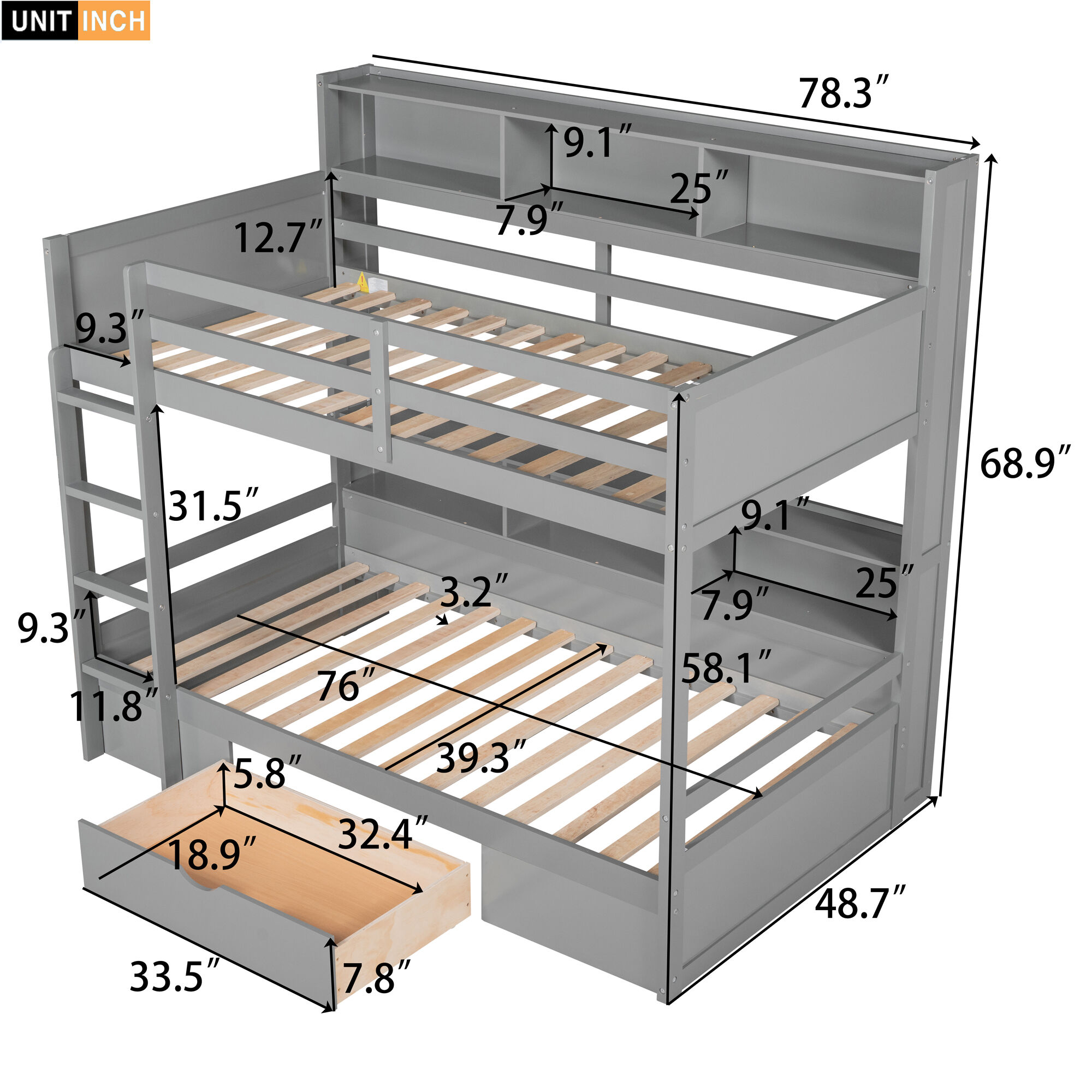Qualler BKM0308E Bunk-Beds - View #10