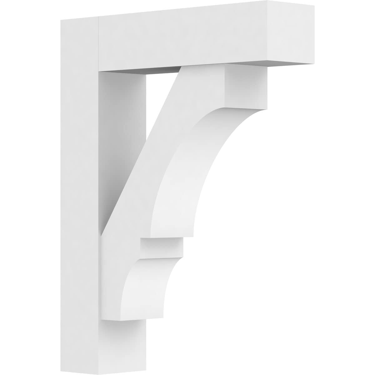 Ekena Millwork BKTP05X20X26BOA05 Standard Balboa 5-in x 20-in x 26-in White PVC Standard bracket