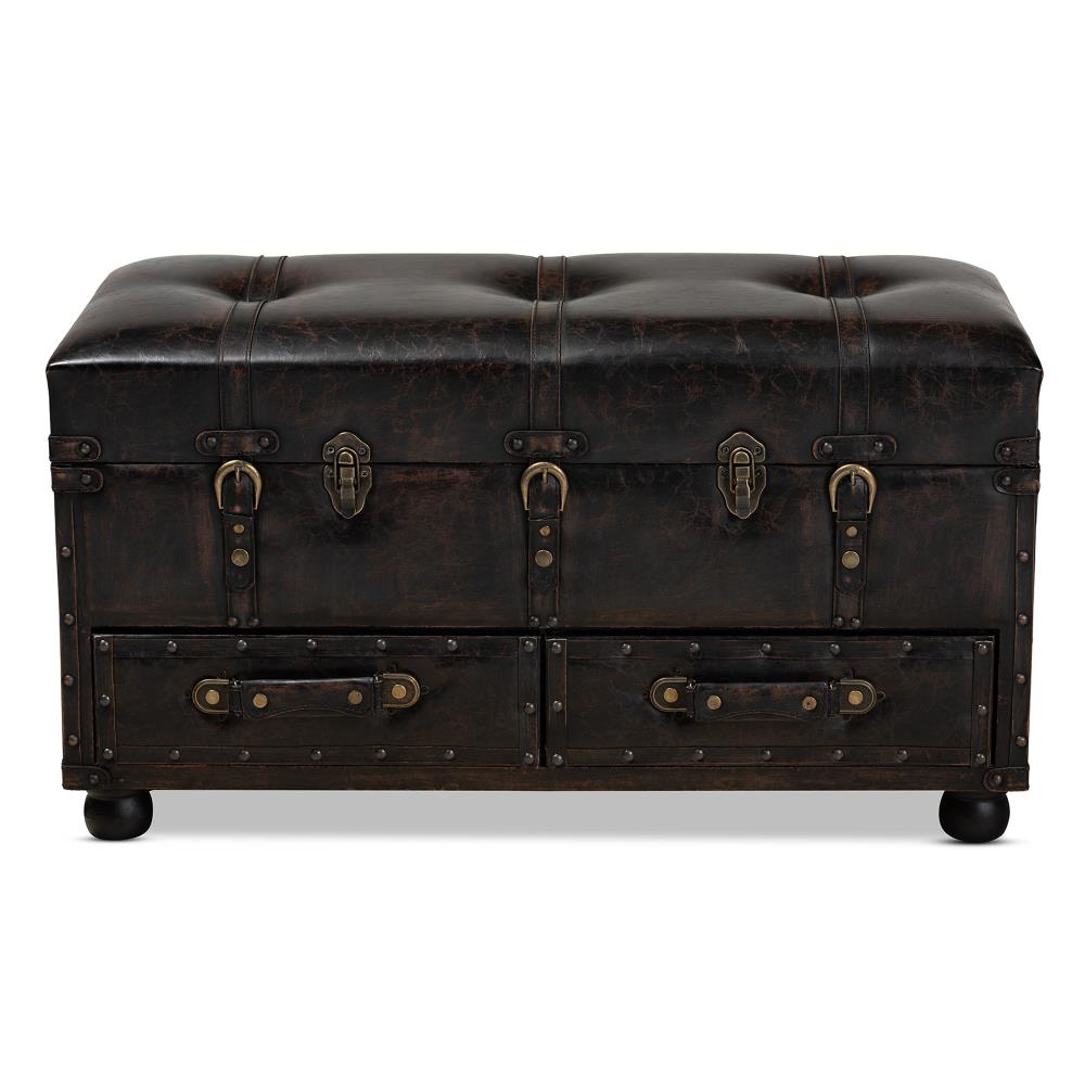 Baxton Studio 162-10517-LW Indoor-Ottomans - View #2