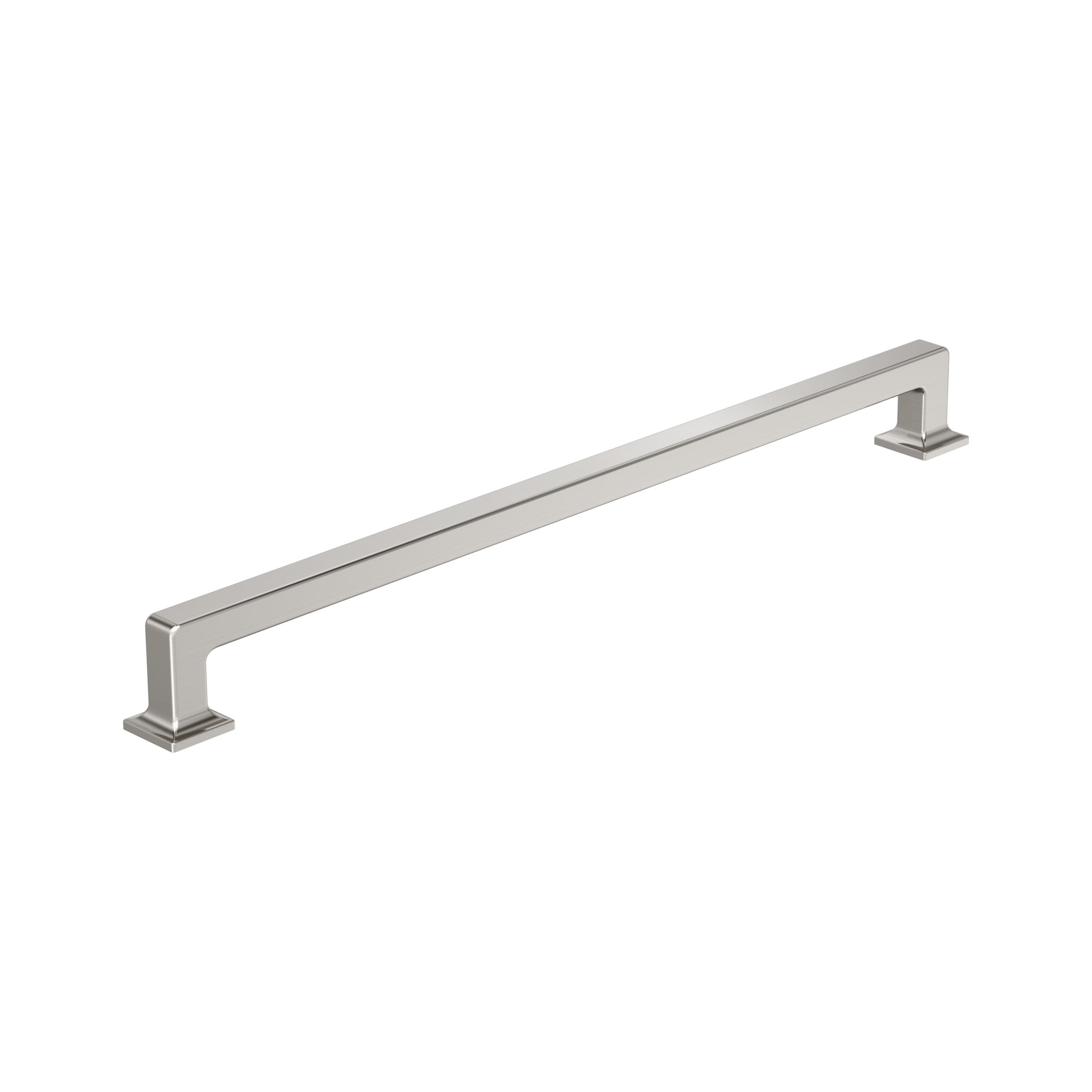 Amerock BP37450G10 Lintel 18-in , 457mm Center to Center Satin Nickel Rectangular Handle For Use on Appliances Drawer Pulls