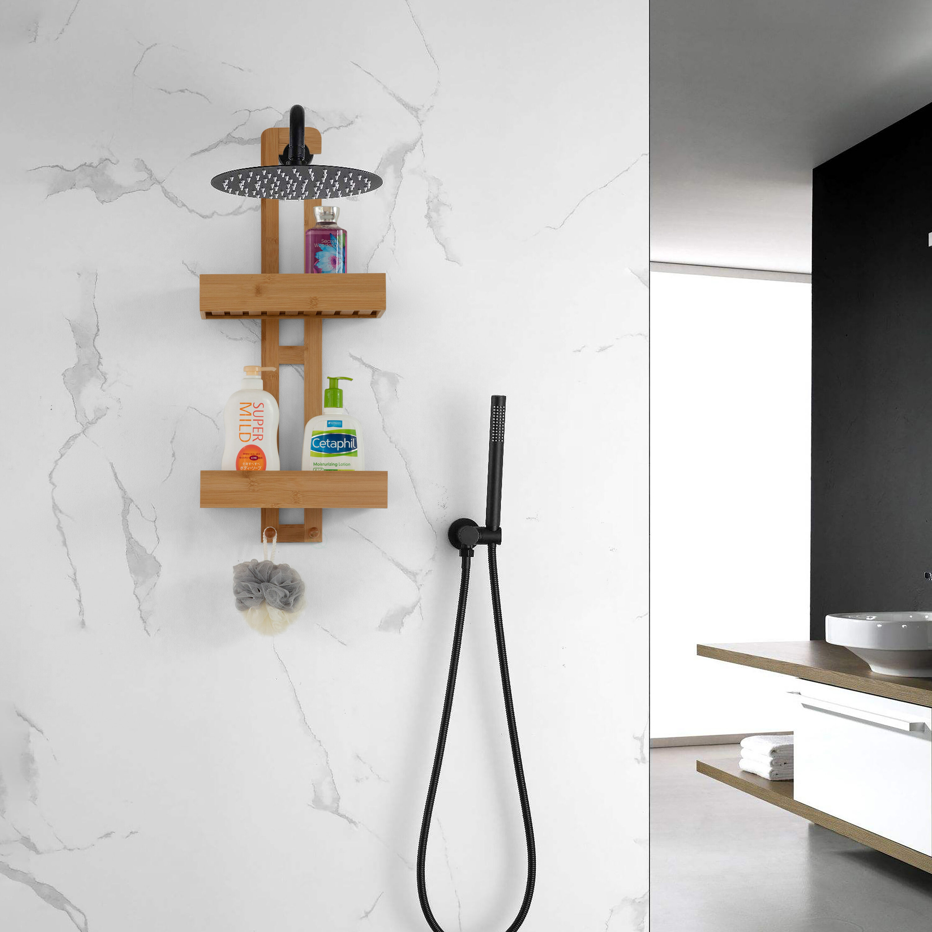 Basicwise QI004612 Hanging-Shower-Caddies - View #2
