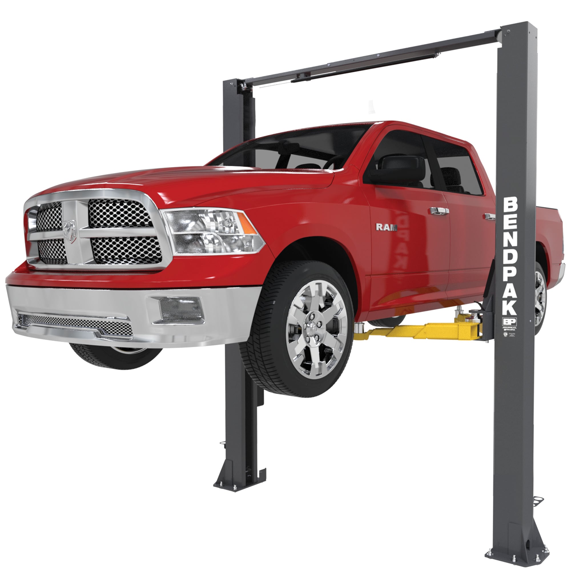 BendPak 5175306 10APX Two Post Vehicle Lift, Adaptable Clearfloor, Adjustable Width, Screw Pads, High Rise 10000 Lb Capacity