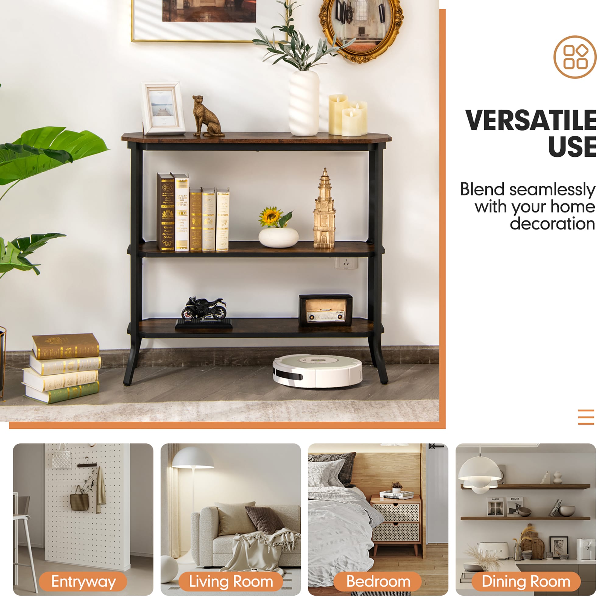Costway SXL00114 Console-Sofa-Tables - View #6