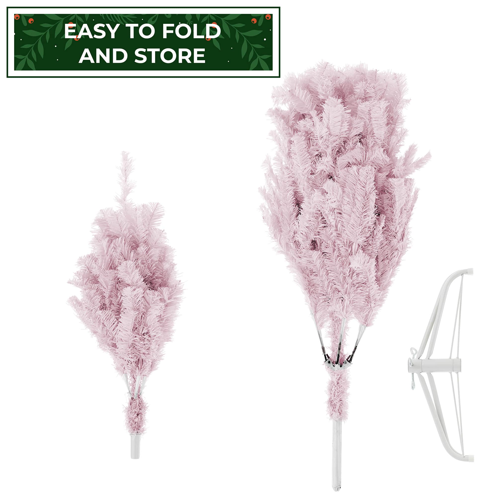 Casafield SZN-TR-424H-PNK Artificial-Christmas-Trees - View #6