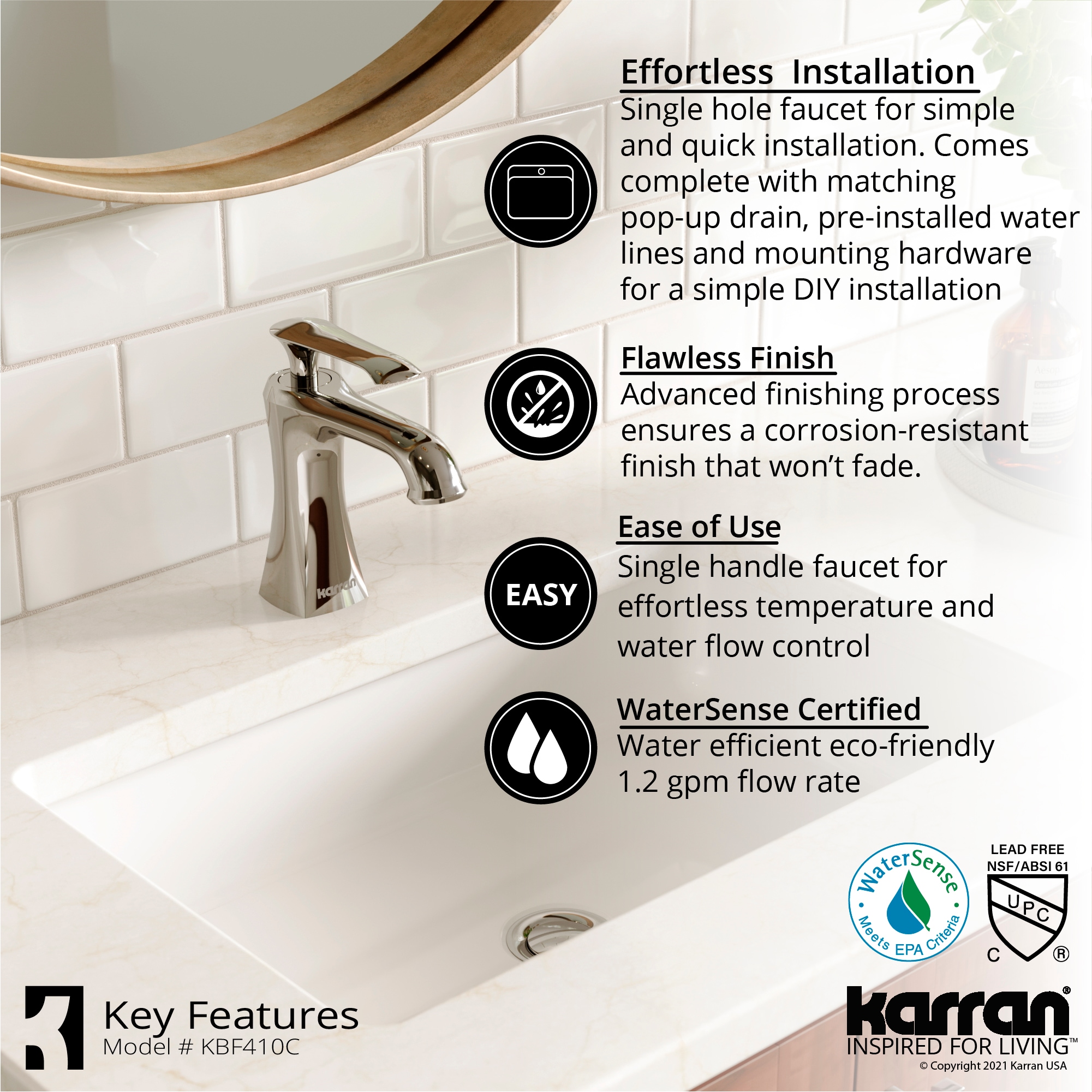 Karran KBF410C Lavatory-Faucets - View #6
