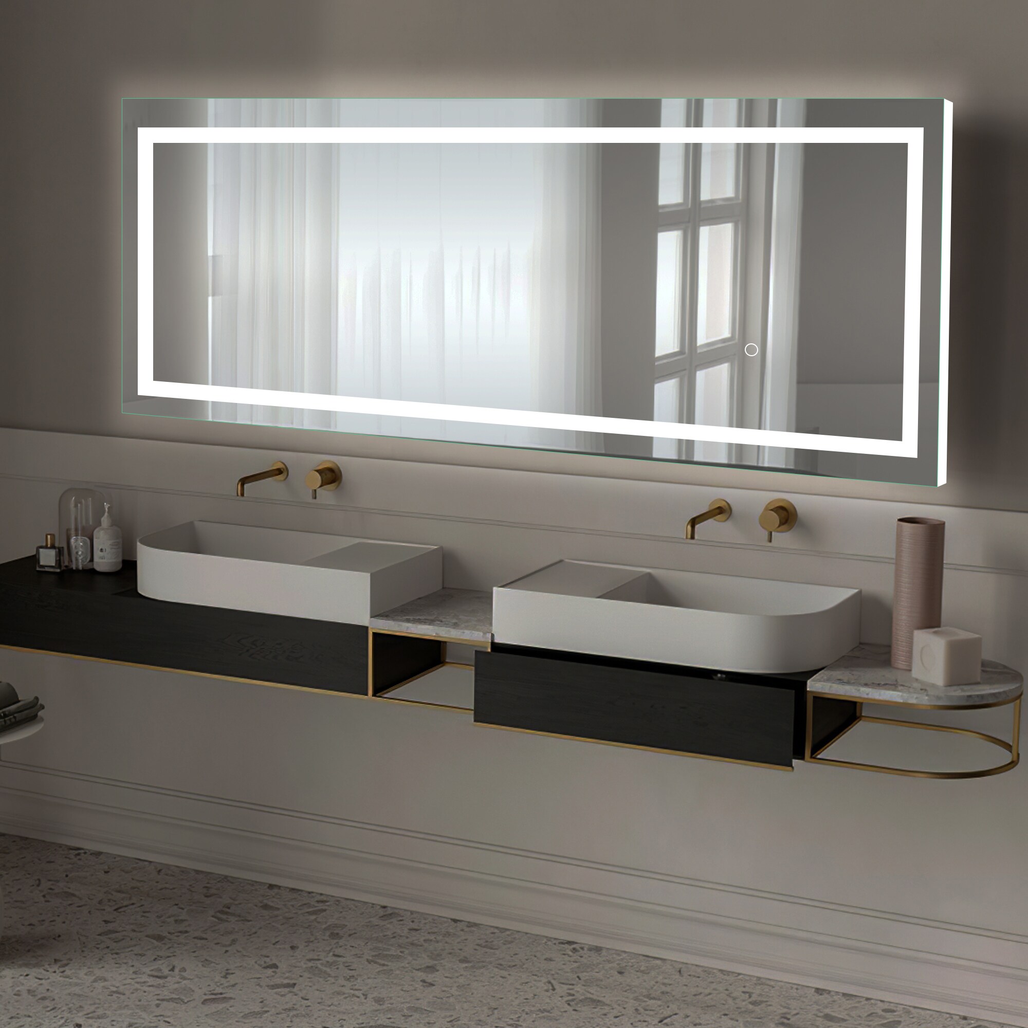 Dovelina LS-A-MR03001 Framed-Bath-Mirrors - View #2
