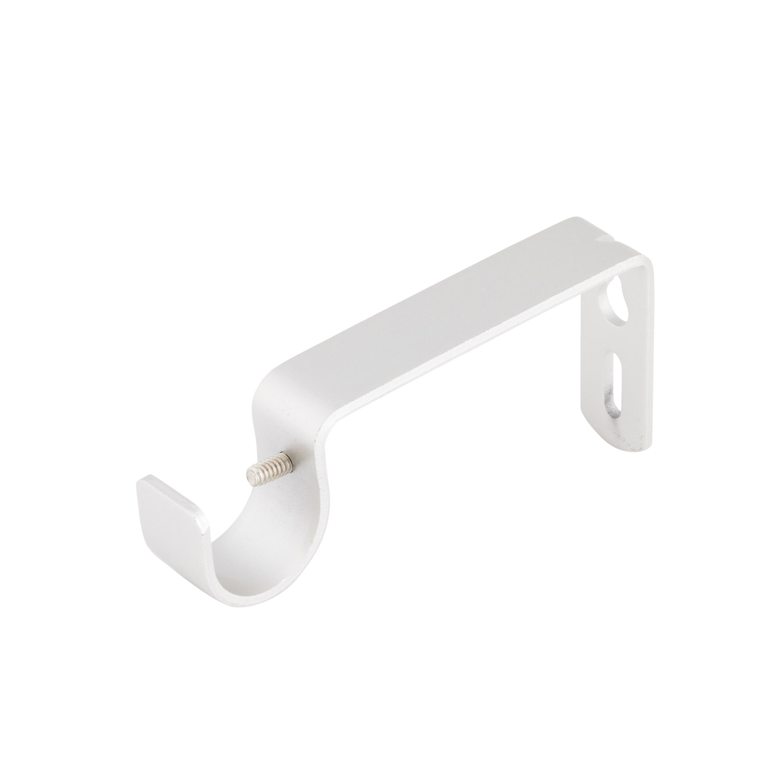 allen + roth Brushed Nickel Steel Single Curtain Rod Bracket in the Curtain  Rod Brackets department at