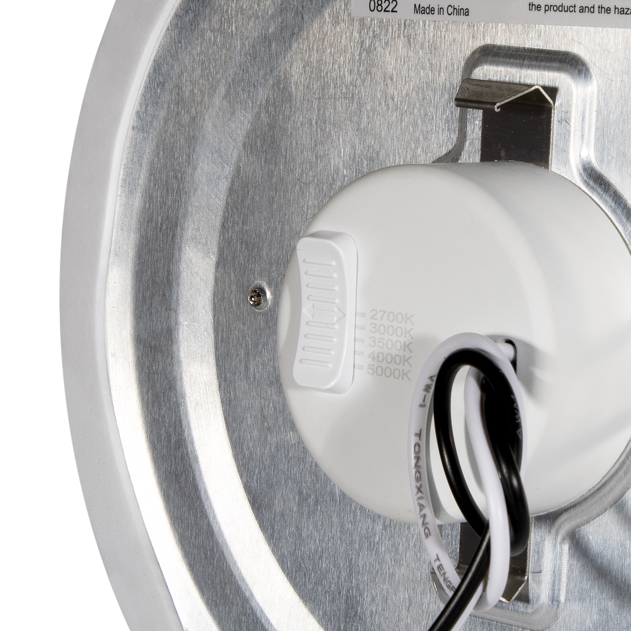 8-Inch White Polycarbonate Round LED Ceiling Light