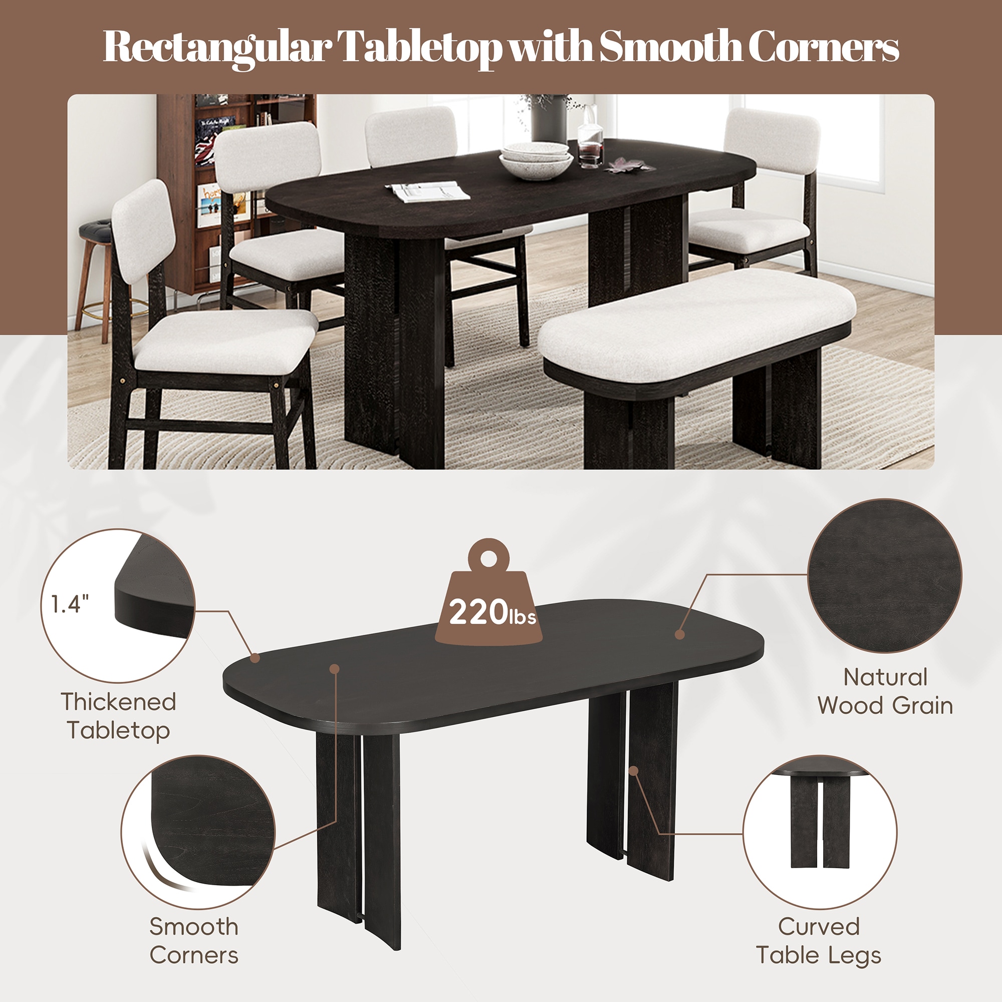 SINOFURN SYA010609BN Dining-Sets - View #11