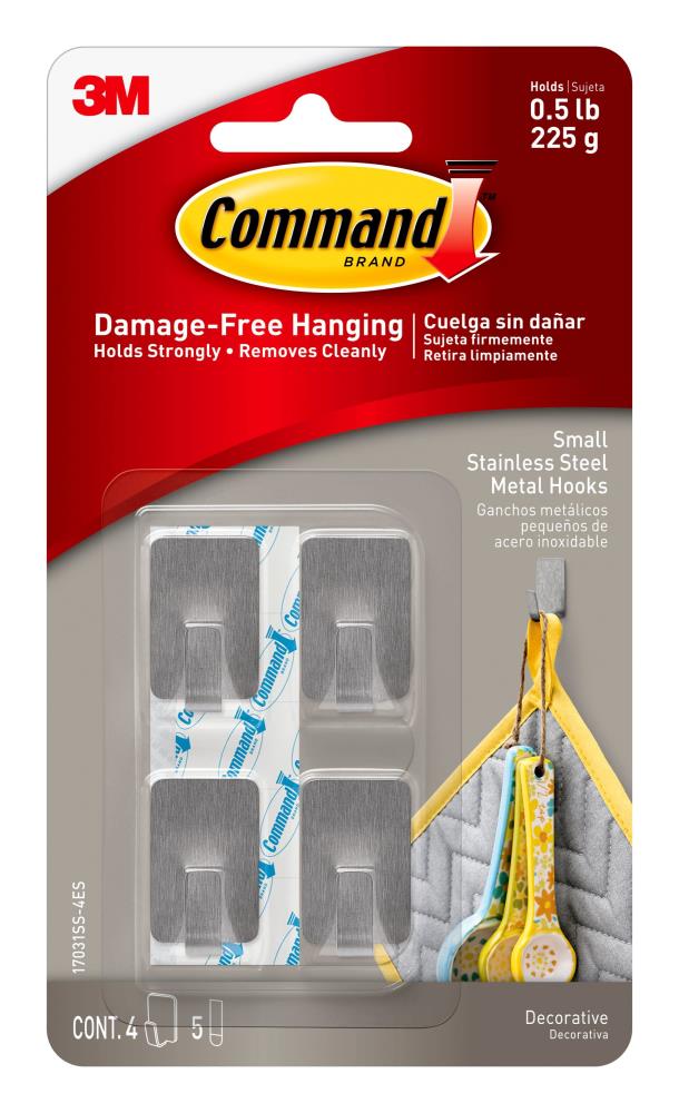 3M Command Adjustables Hooks & Clips [Repositionable]: Adjustable Clips /  6-Pack (Clear) / 6-Pack