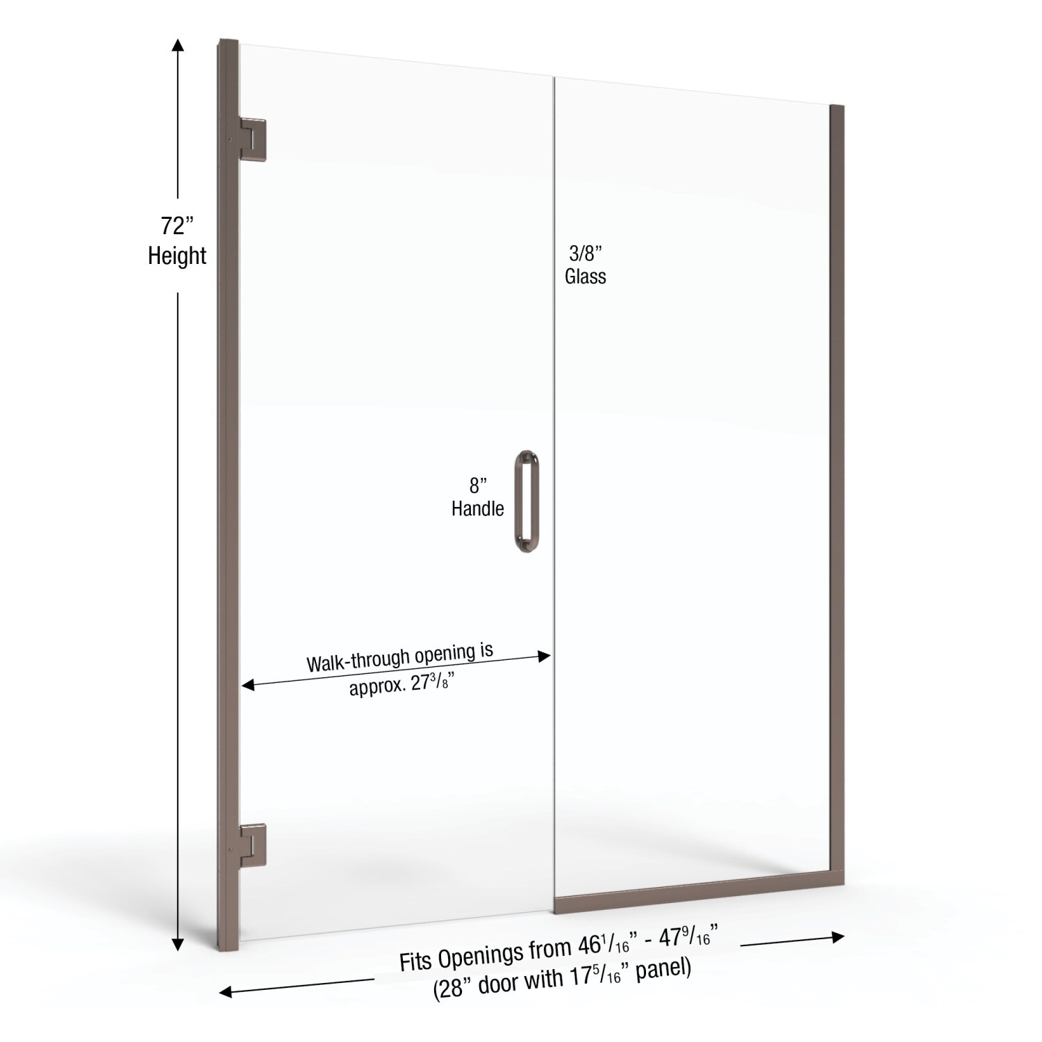 Basco COPA35A4772CLOR Shower-Doors - View #3