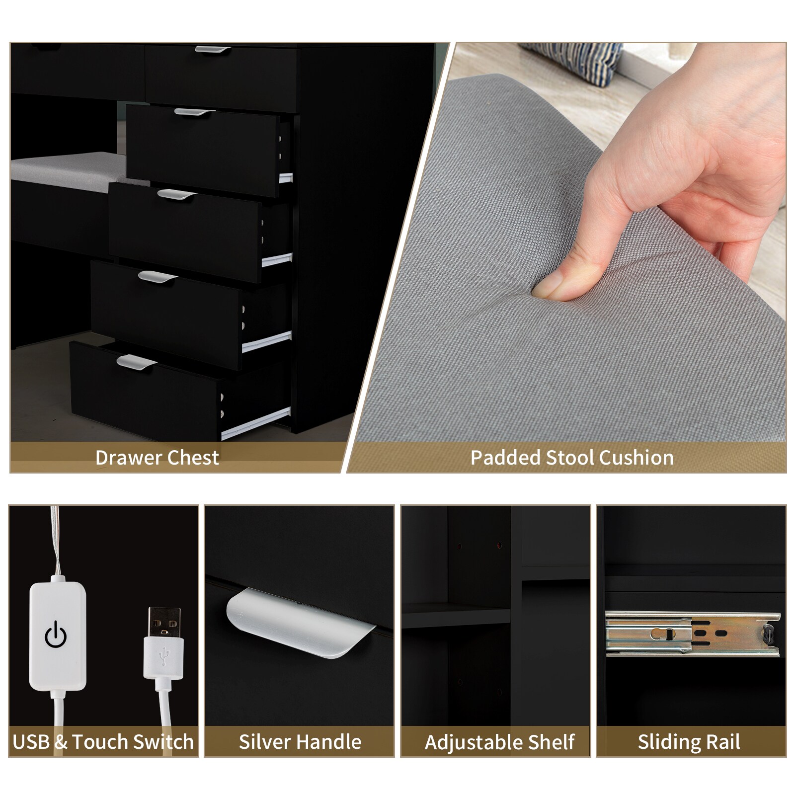 Winado LO1G52003401 Bedroom-Vanities - View #4