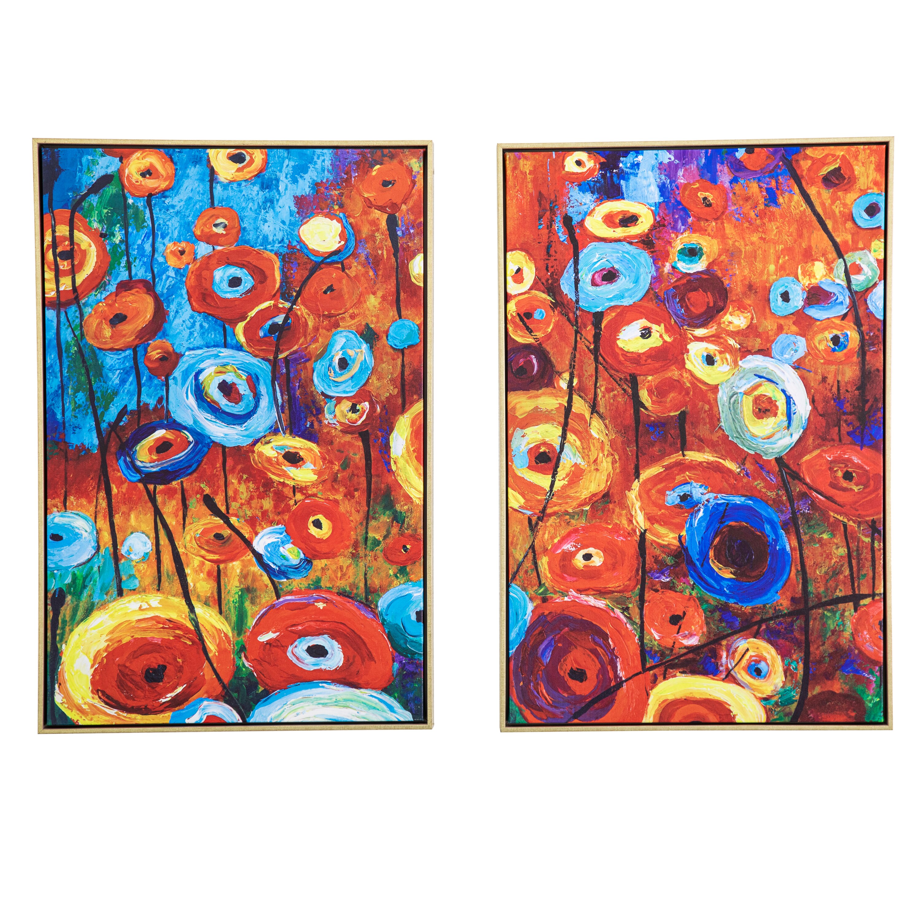 Yosemite Home Decor 3230025 Enchanted Land Unknown Gold Plastic 30-Inches H x 20-Inches W Botanical Canvas Hand-Painted Painting